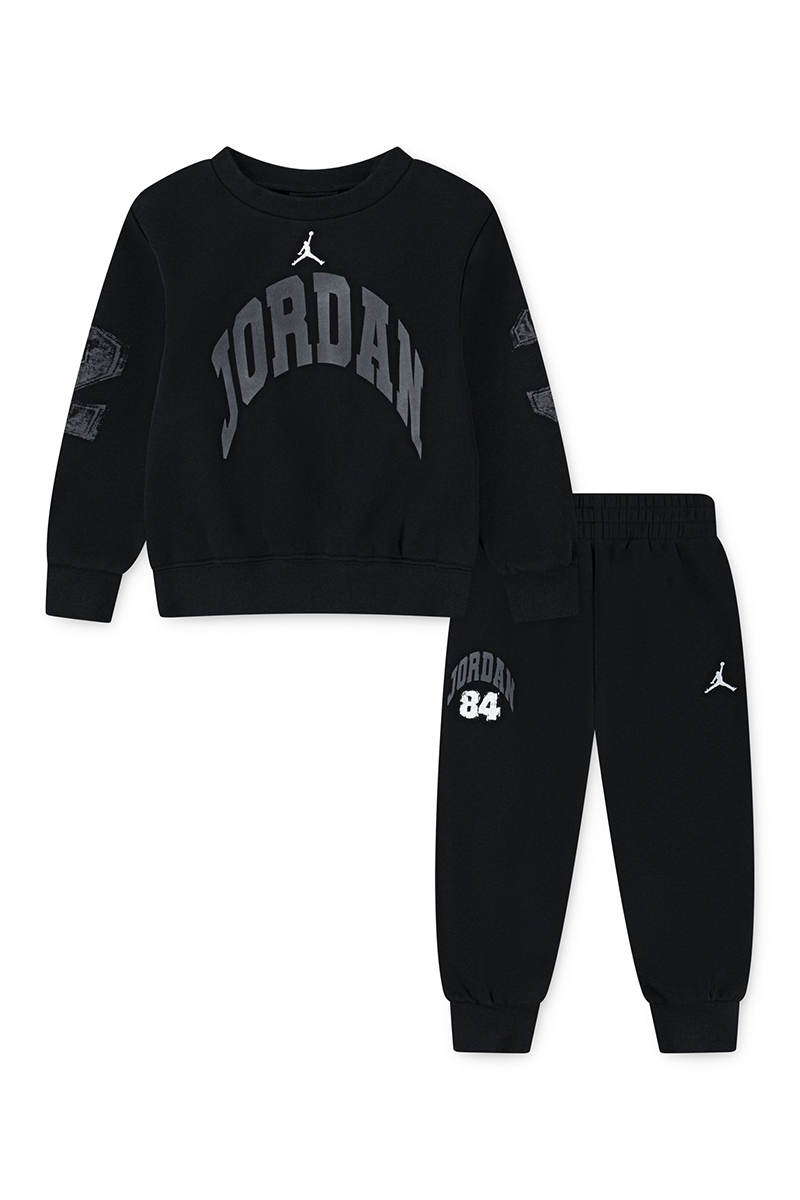 חליפת טרנינג JORDAN הדפס לוגו קטן ומיתוג גדול לילדים