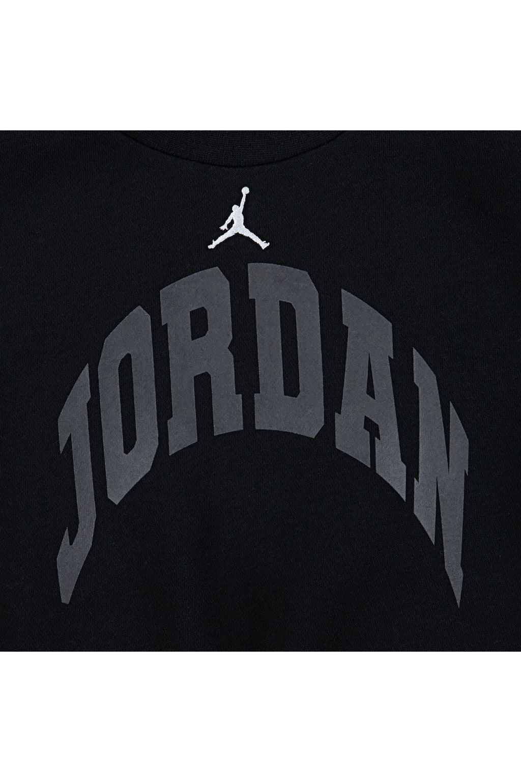 חליפת טרנינג JORDEN הדפס לוגו קטן ומיתוג גדול לילדים BLACK / 2Y