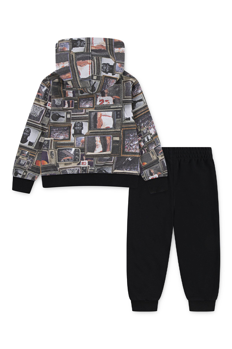 חליפת טרנינג JORDAN קפוצ’ון בהדפס ייחודי כדורסל לילדים