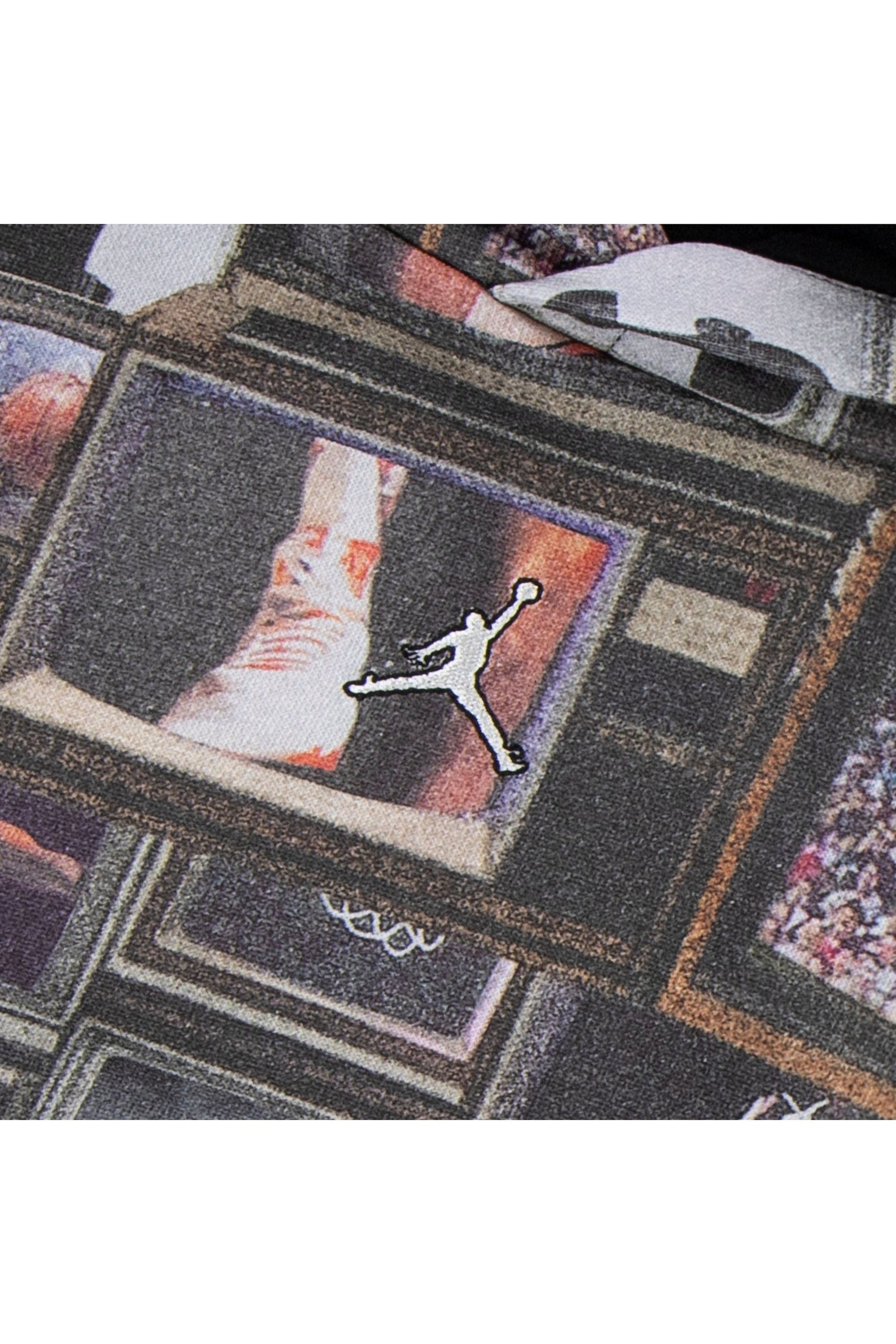 חליפת טרנינג JORDAN קפוצ’ון בהדפס ייחודי כדורסל לילדים BLACK / 2Y