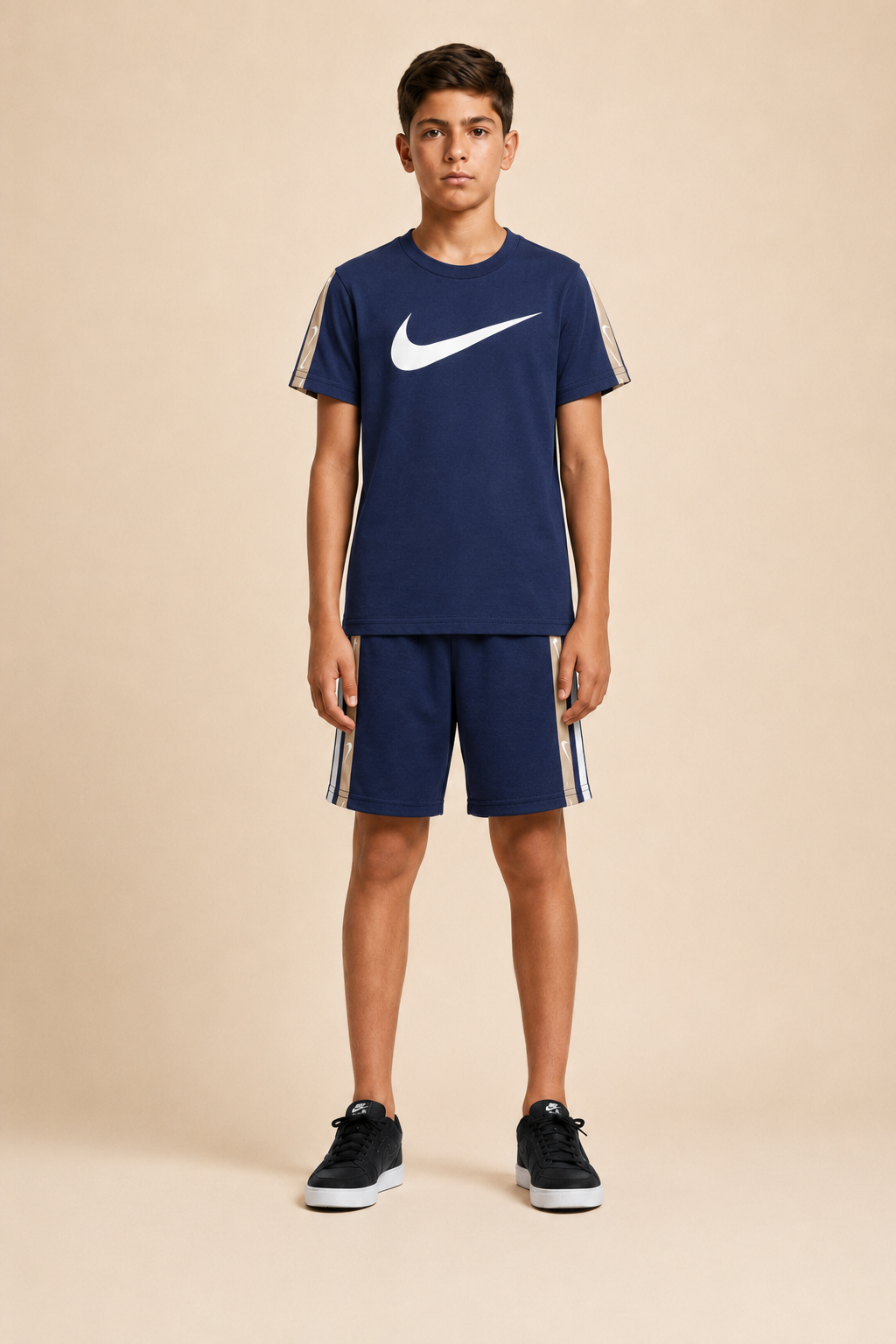 לילדים BOY FRENCH TERRY NIKE חליפת BLACK / 2Y