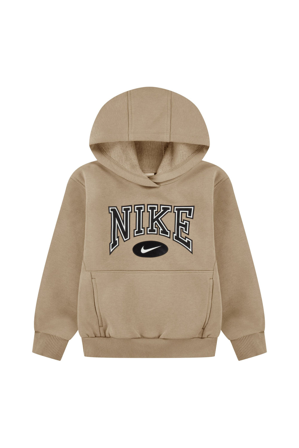 חליפת טרנינג NIKE לוגו מותג ענק באמצע לילדים BEIGE / 2Y