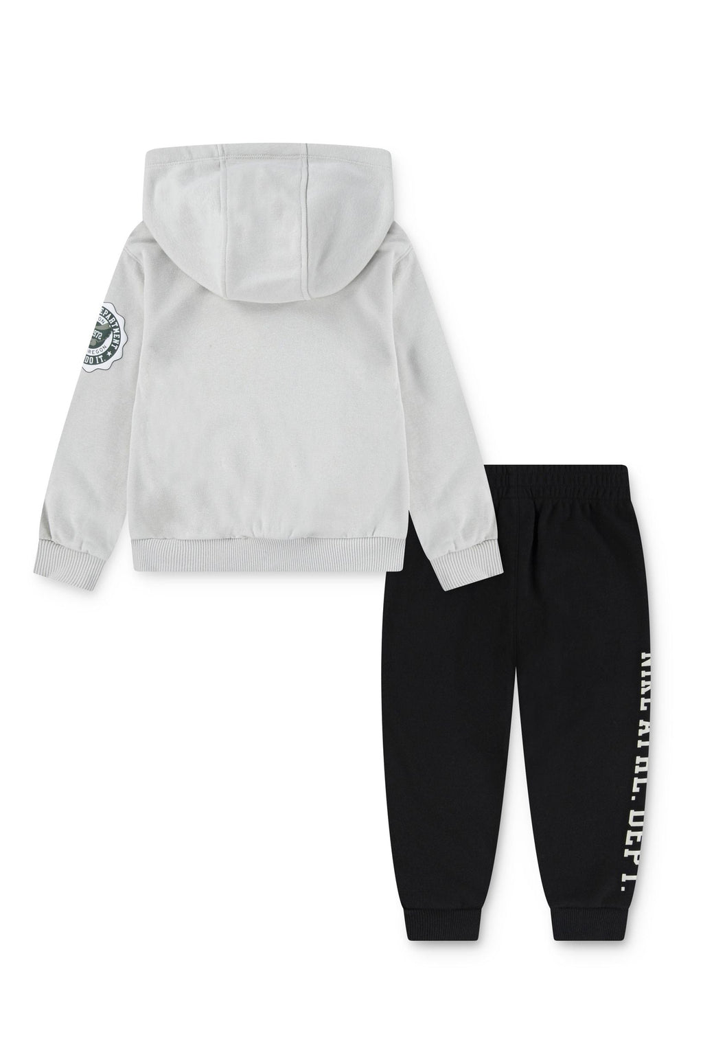 חליפת טרנינג NIKE  עם קפוצ'ון והדפסי לוגו לילדים BLACK / 2Y