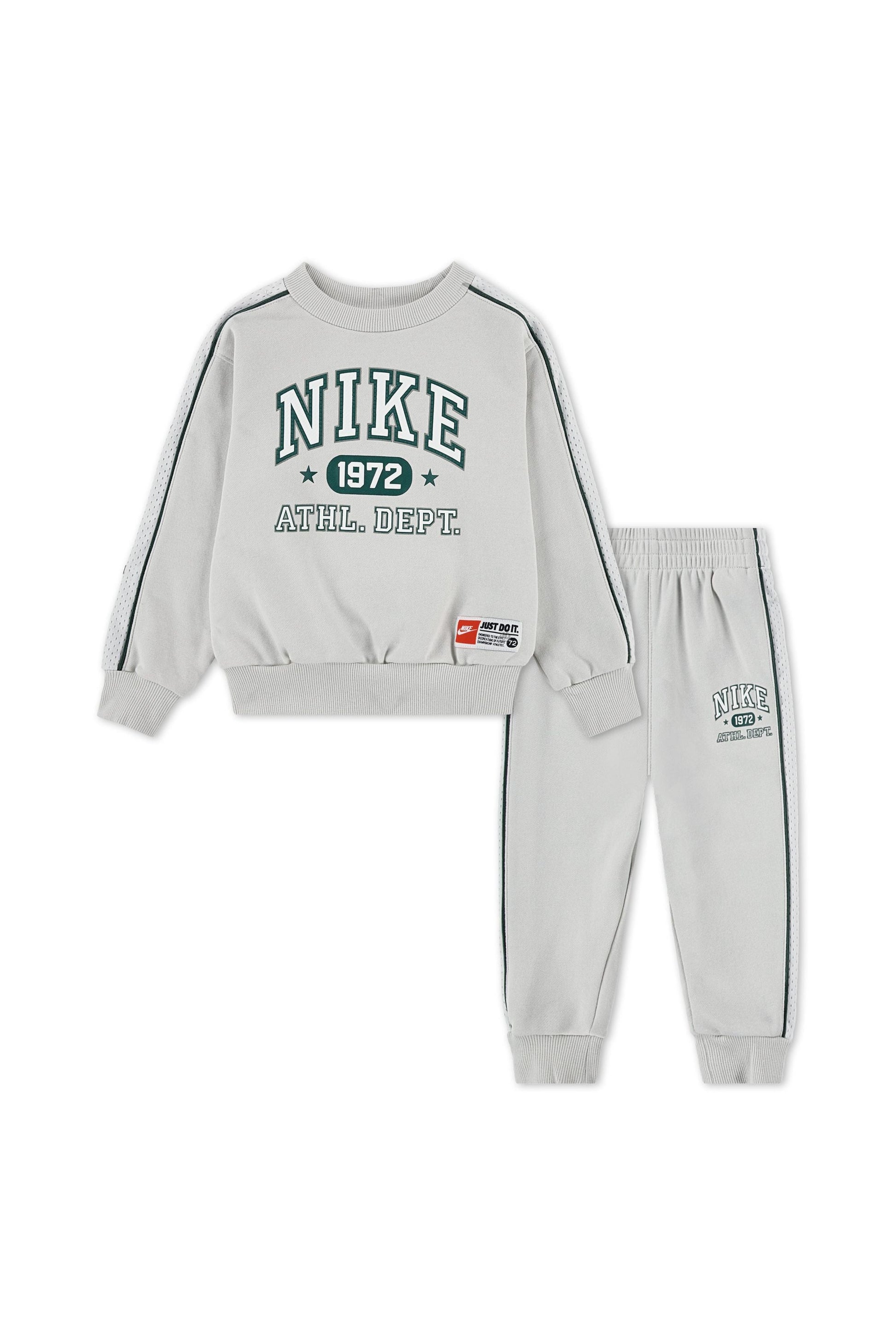 חליפת טרנינג NIKE הדפס בסגנון קולג'  לילדים BLACK / 2Y