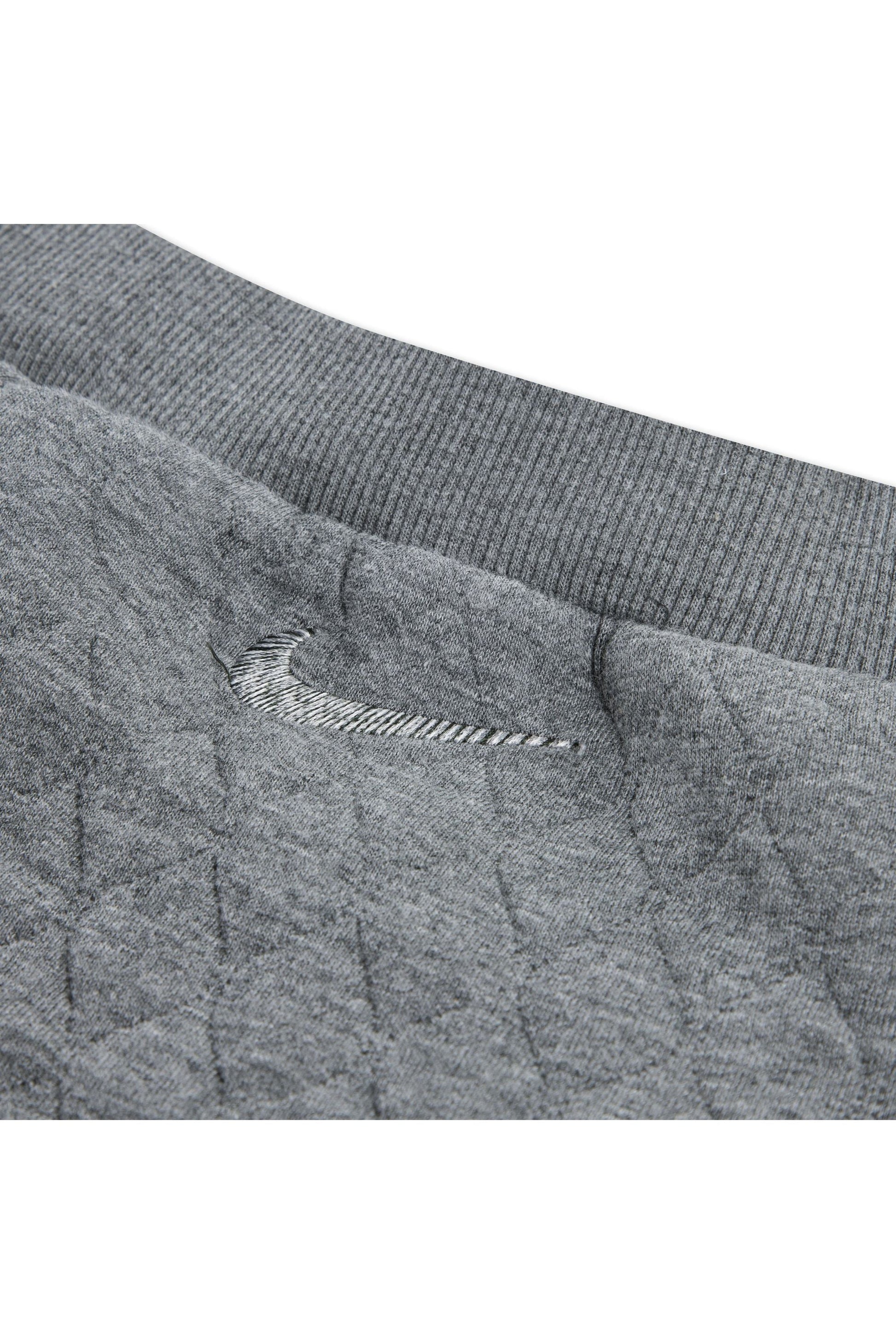 חליפת טרנינג קווילט NIKE אפורה עם לוגו רקום לילדים BLACK / 2Y