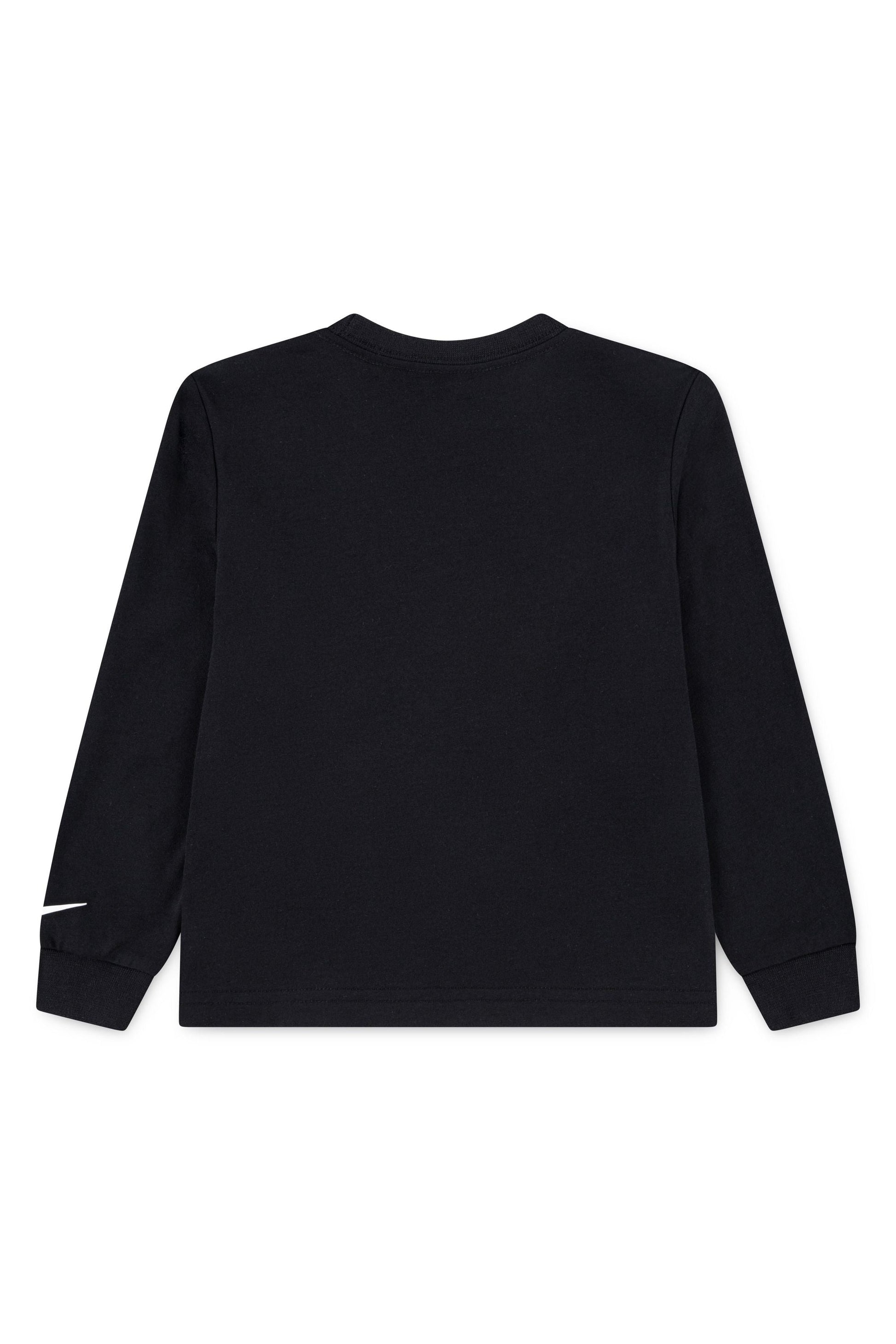 חולצת טישירט NIKE עם עיצוב גרפי בסגנון קומיקס לילדים BLACK / 2Y