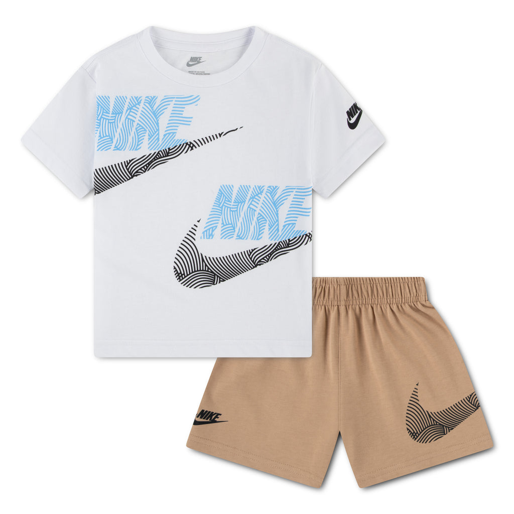 לילדים B NSW ITZ RELAXED JERSEY NIKE חליפת BROWN / 2Y