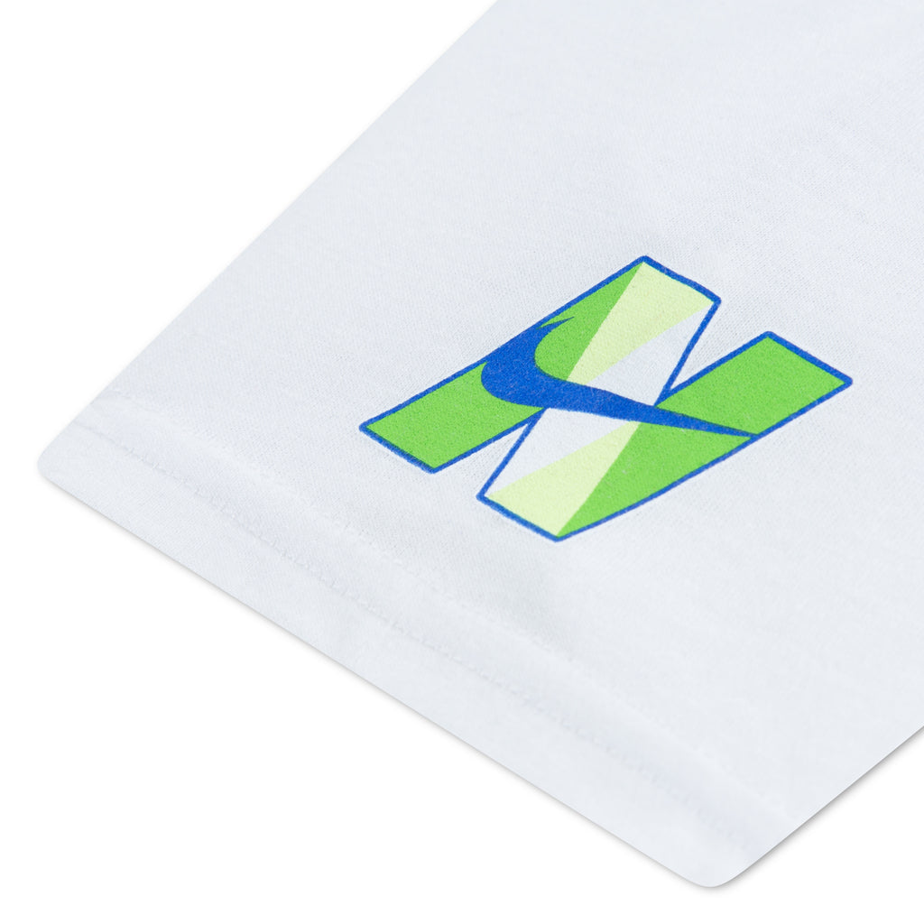 לילדות VICTORY LAP SS TEE NIKE חליפת WHITE / 2Y