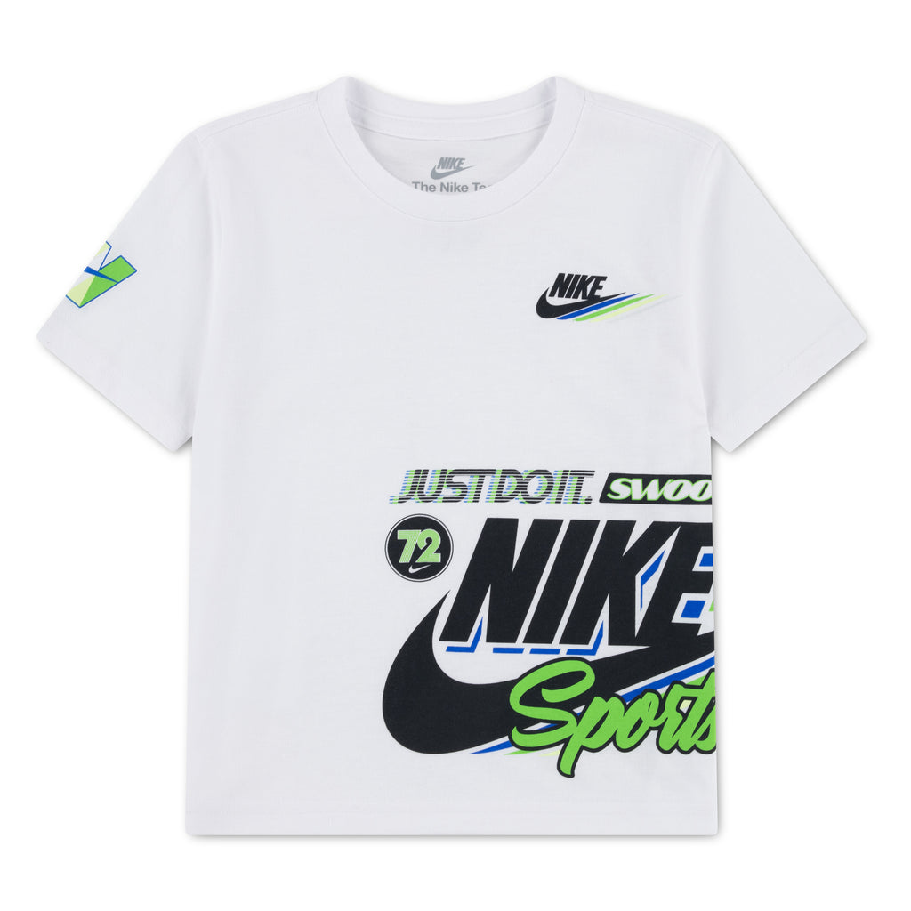 לילדות VICTORY LAP SS TEE NIKE חליפת WHITE / 2Y