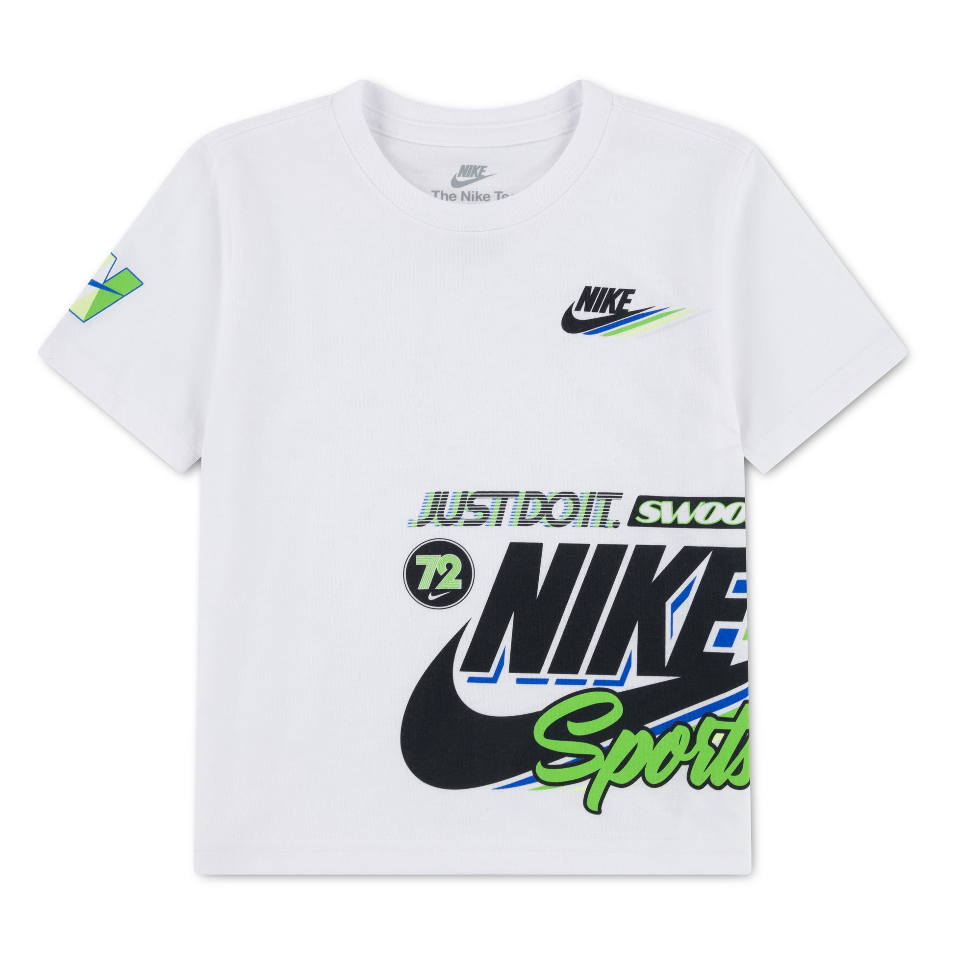לילדות VICTORY LAP SS TEE NIKE חליפת WHITE / 2Y