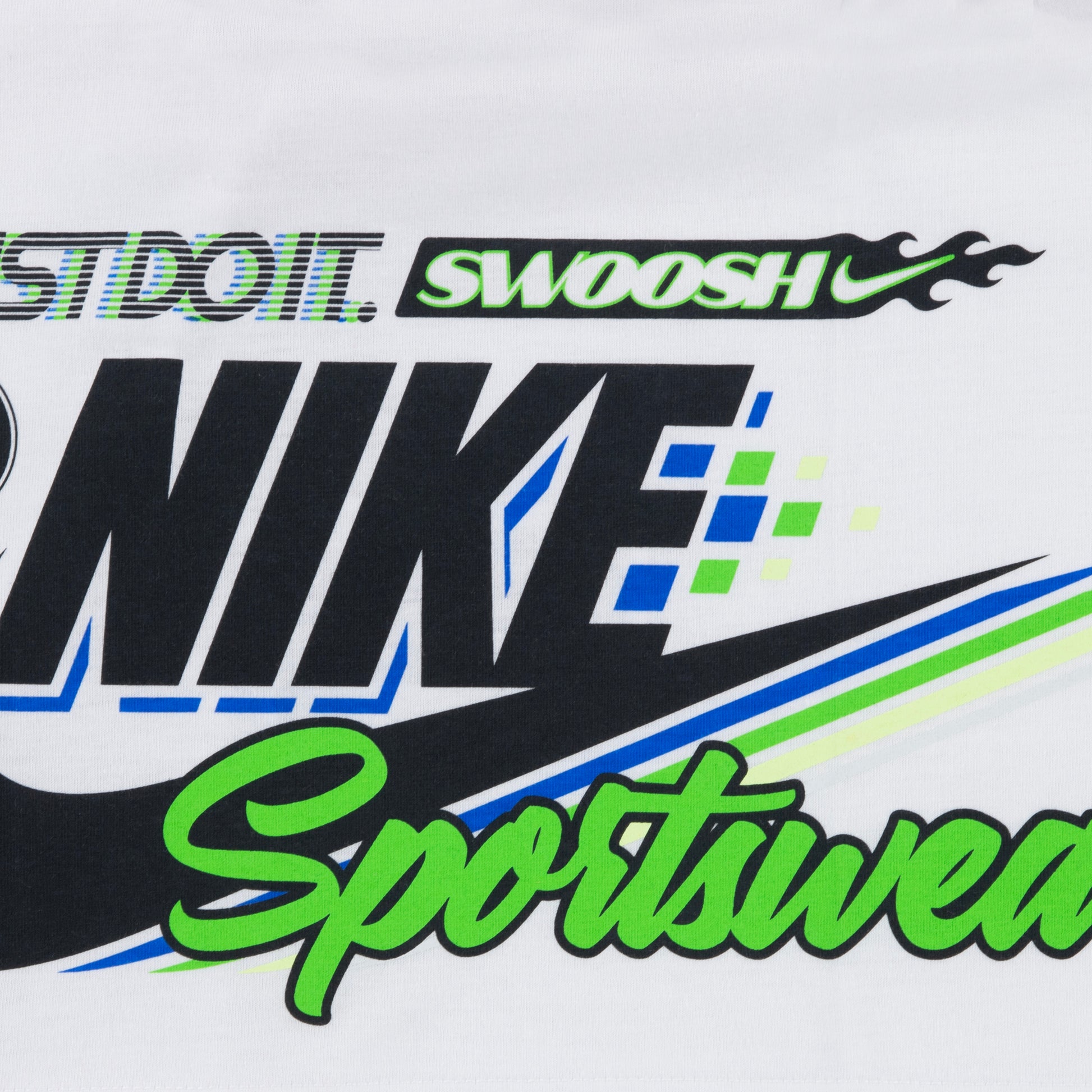 לילדות VICTORY LAP SS TEE NIKE חליפת WHITE / 2Y