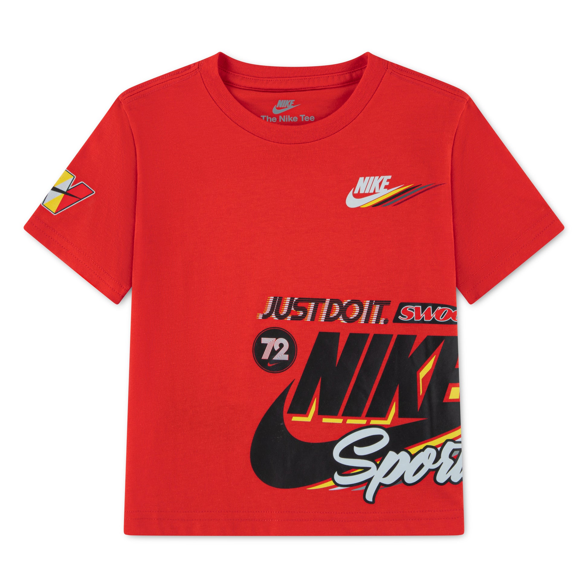 לילדים VICTORY LAP SS TEE NIKE חליפת Red / 2Y