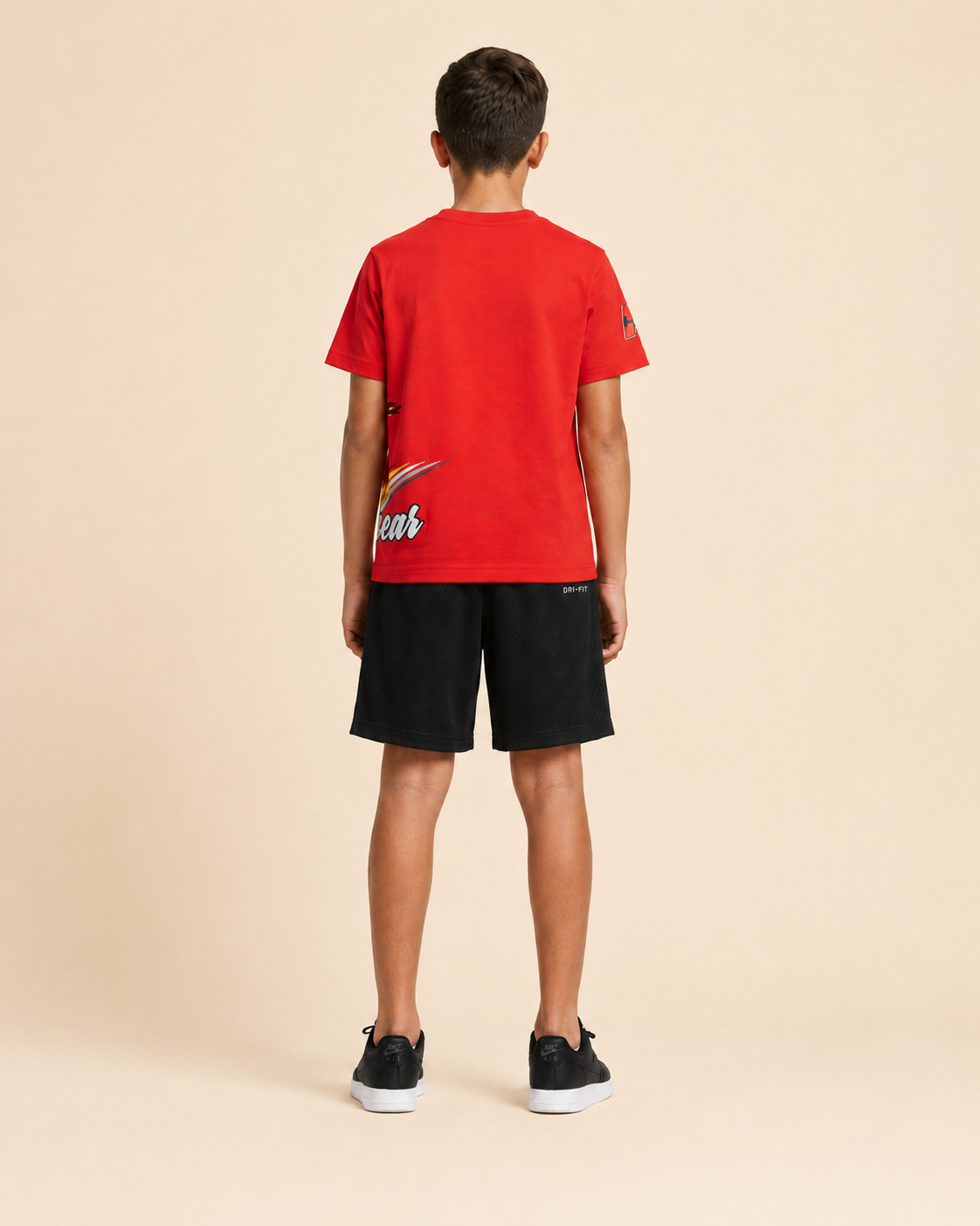 לילדים VICTORY LAP SS TEE NIKE חליפת Red / 2Y