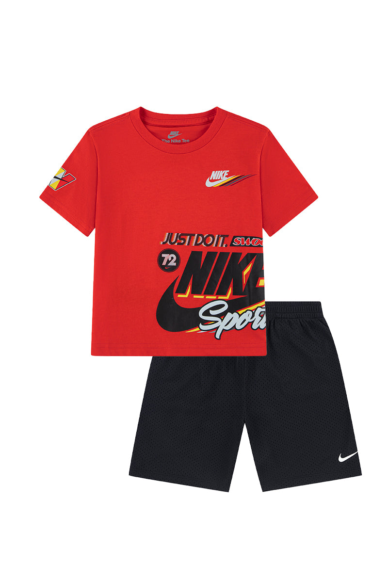 לילדים VICTORY LAP SS TEE NIKE חליפת Red / 2Y