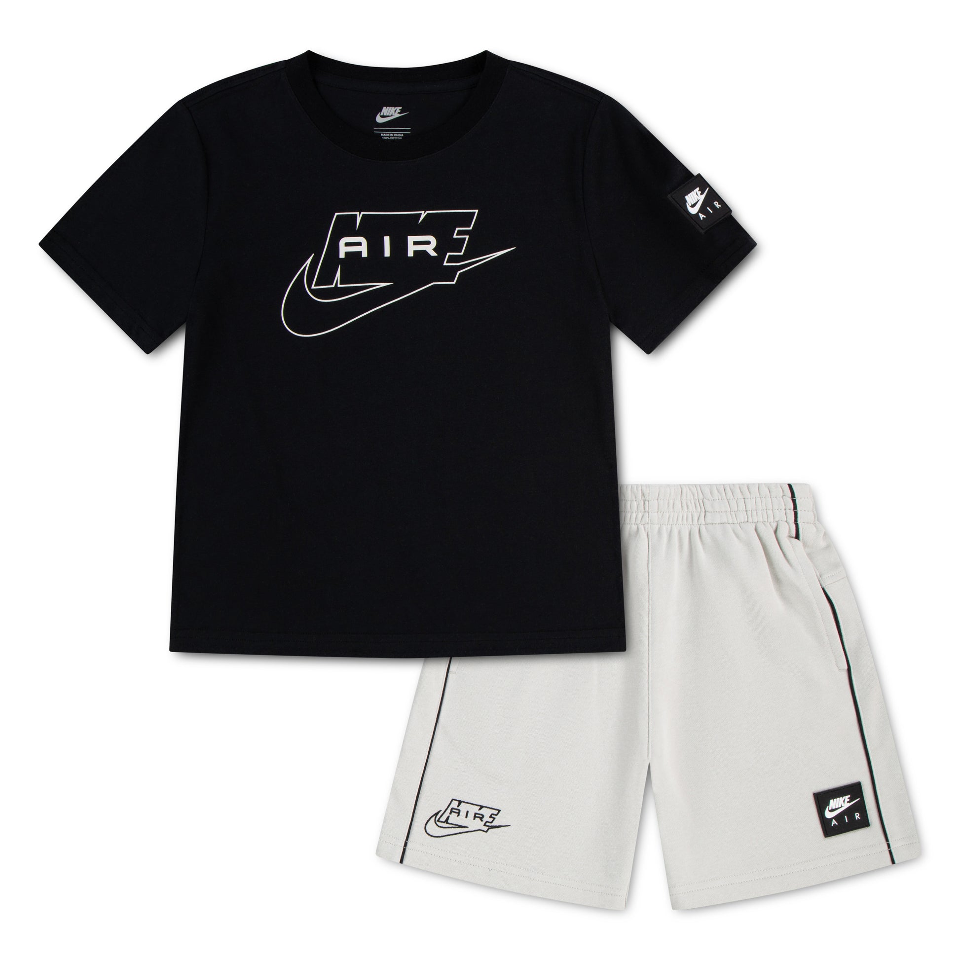 לילדים B NK AIR FT NIKE חליפת BROWN / 2Y