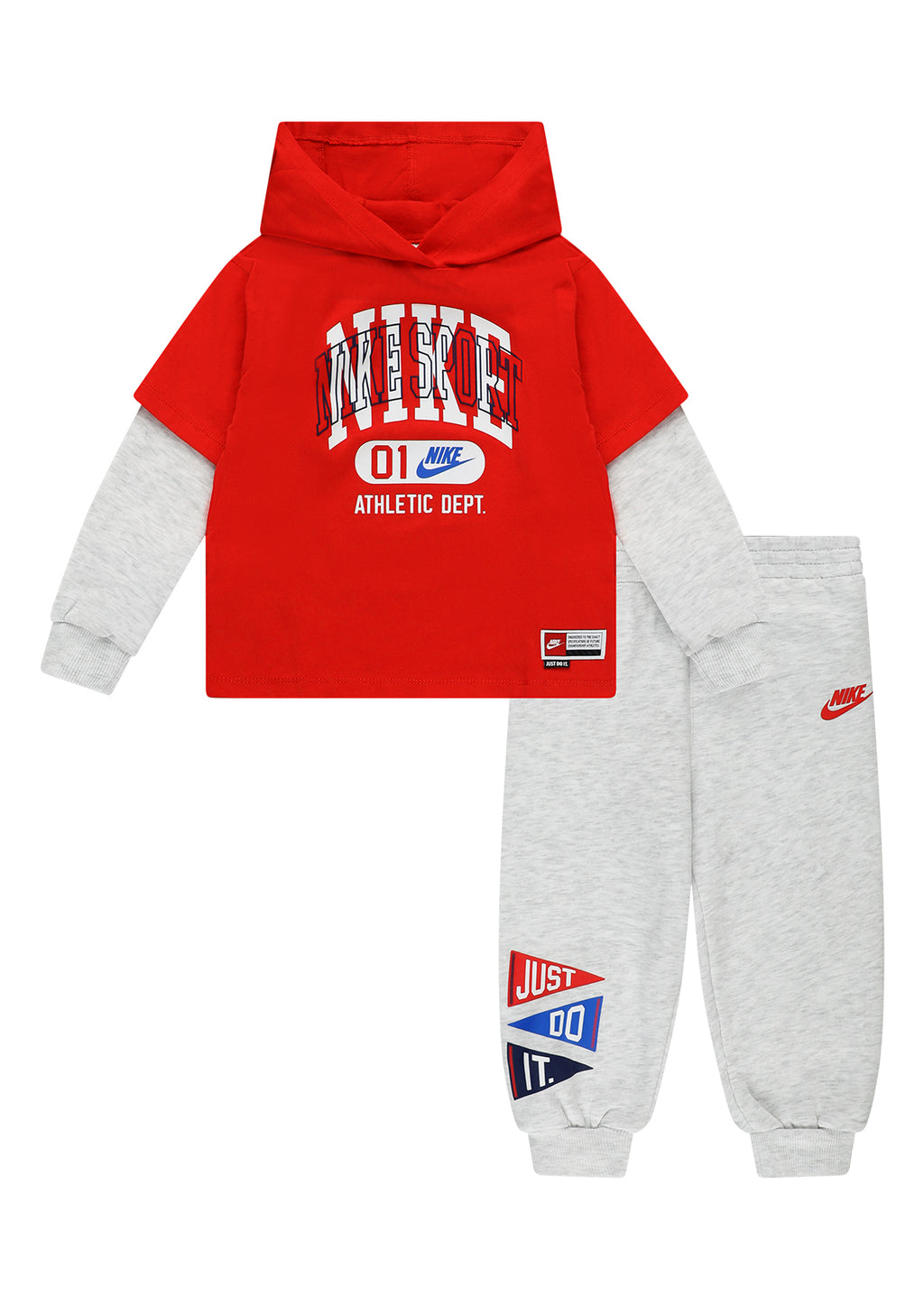 חליפת טרנינג NIKE Multisport Fleece עם קפוצ׳ון לילדים BLACK / 2Y