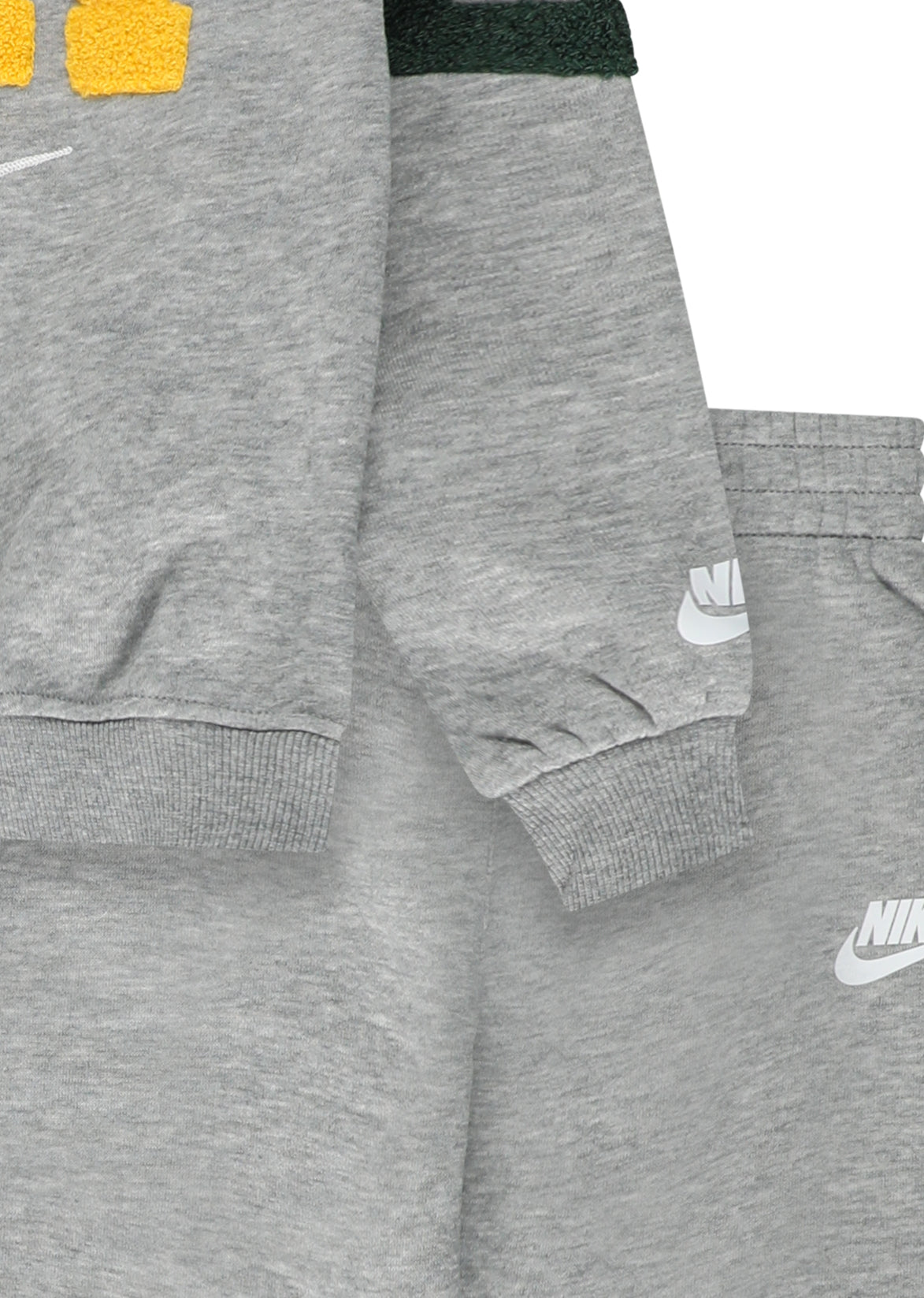 חליפת טרנינג NIKE סווטשירט לוגו ומכנסי ג׳וגר לילדים Gray / 2Y