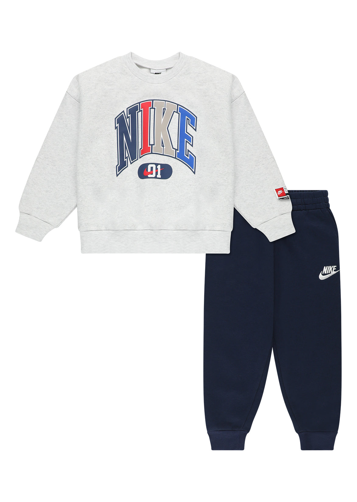 חליפת טרנינג NIKE B NSW MULTISPORT FLC CREW לילדים Gray / 2Y