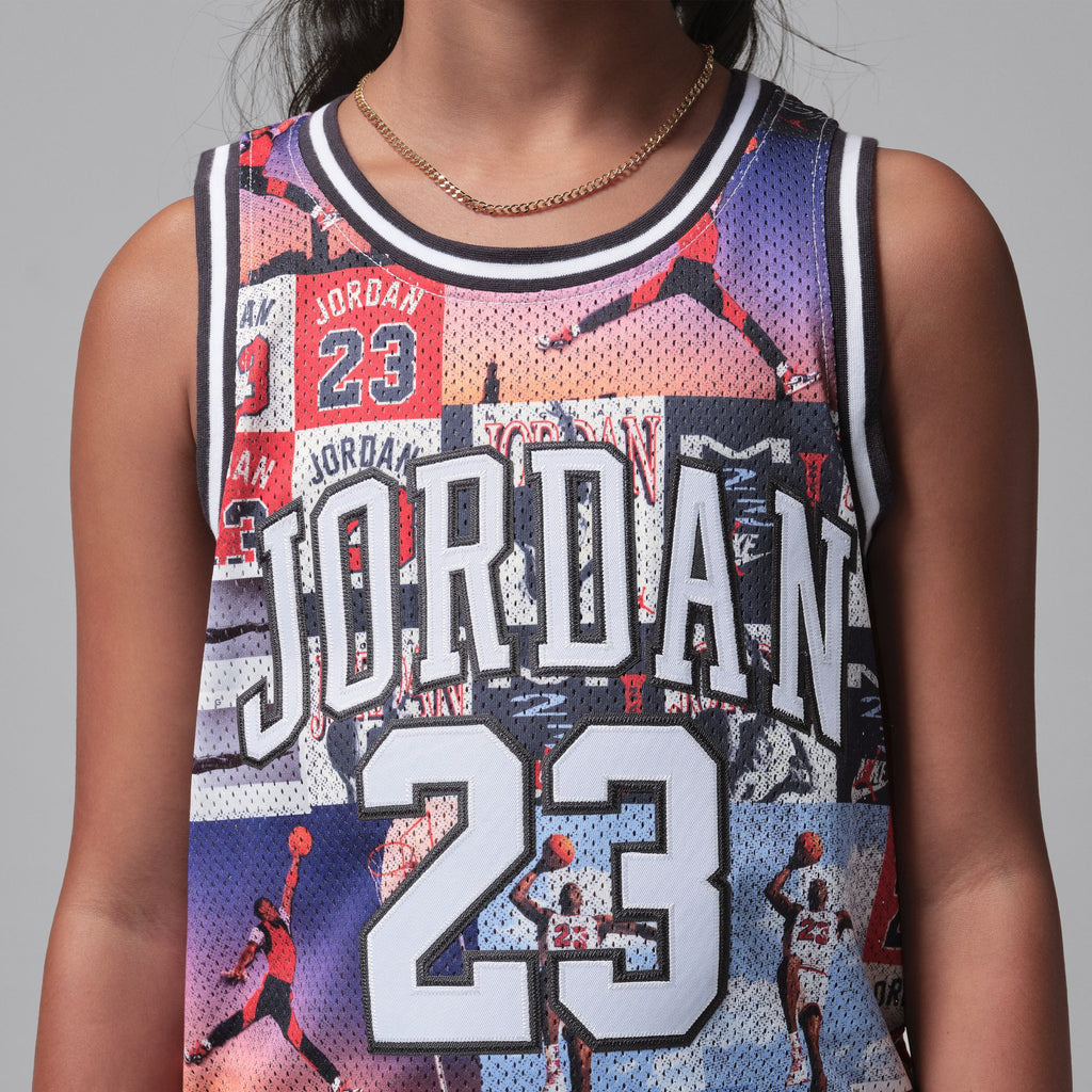 לילדים 23 AOP JERSEY JORDAN חליפת Red / 4XY