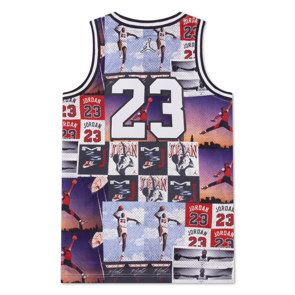 לילדים 23 AOP JERSEY JORDAN חליפת Red / 4XY