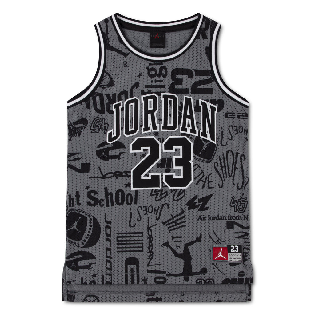 לילדים 23 AOP JERSEY JORDAN חליפת Gray / 4XY