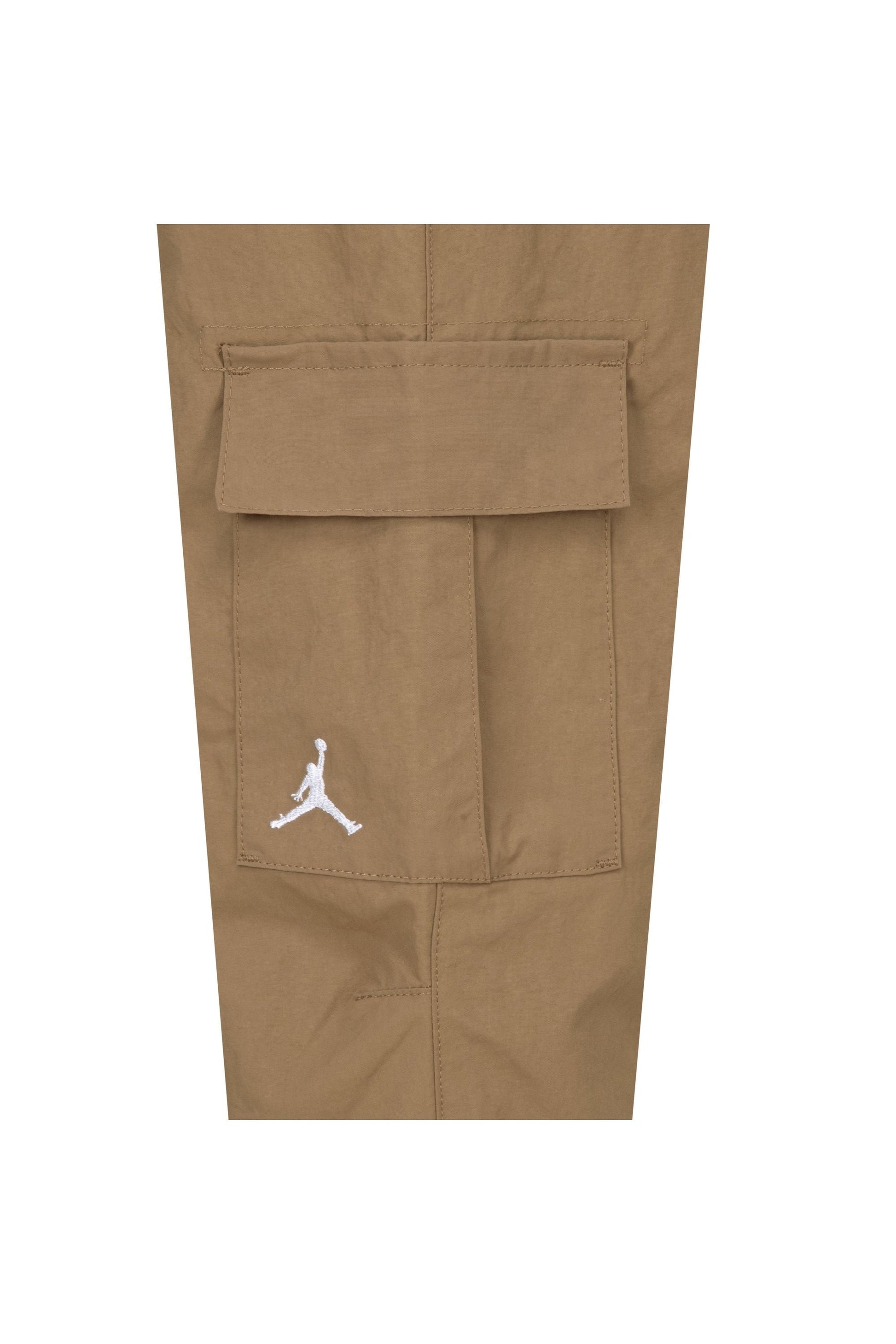 מכנסי דגמ״ח JORDEN עם כיסי טלאי ולוגו רקום לילדים BEIGE / 4XY