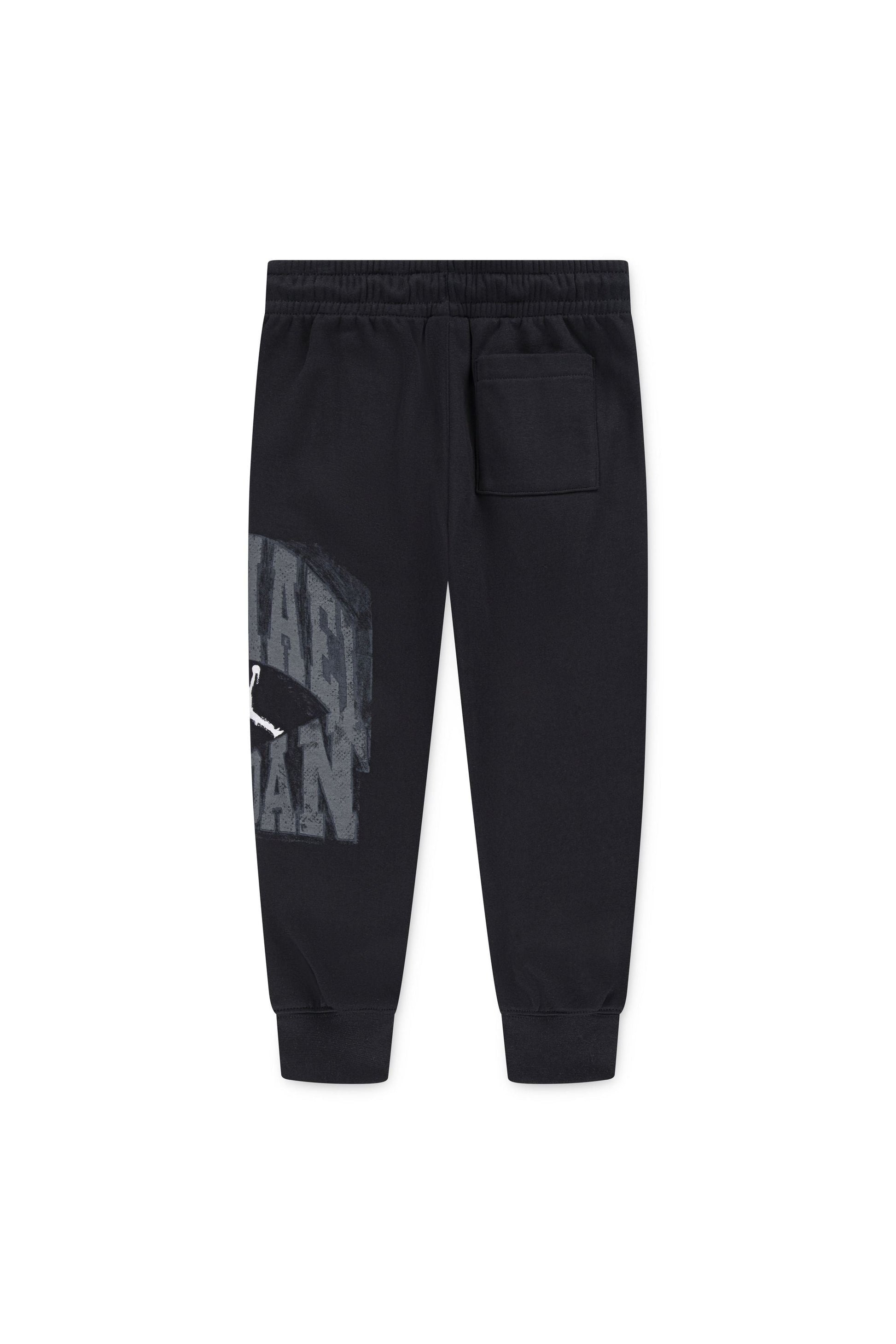 חליפת טרנינג JORDAN הדפסים גרפיים כיתוב גדול לילדים BLACK / 4XY