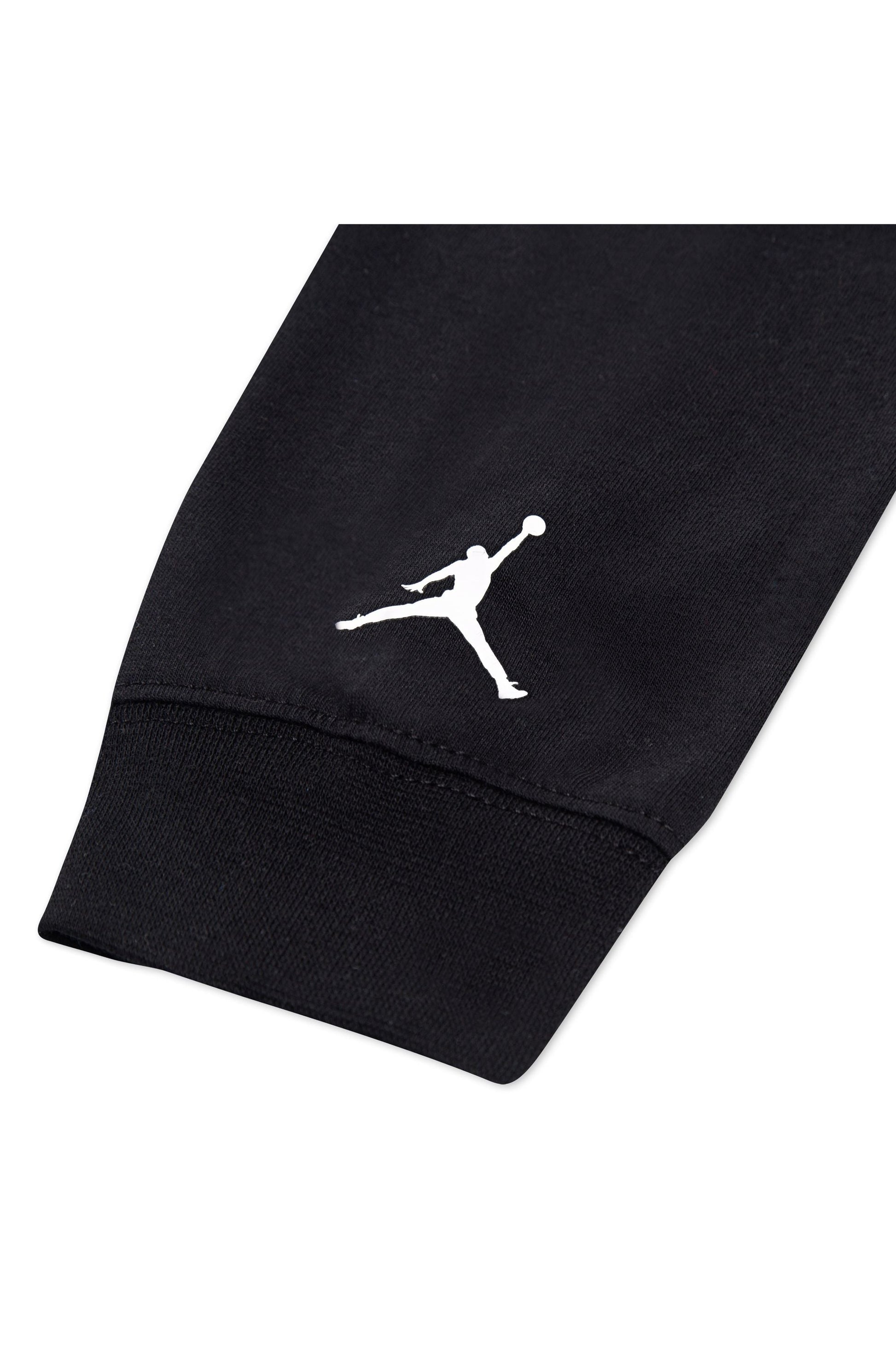 חולצת טישירט JORDEN לוגו מודגש בחזית ועיטור לוגו קטן לילדים BLACK / 4XY