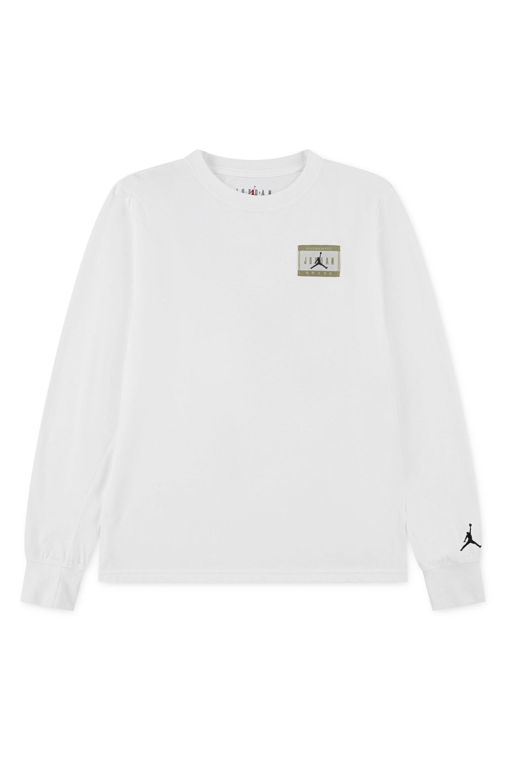 חולצת טישירט JORDEN לוגו מודגש בחזית ועיטור לוגו קטן לילדים WHITE / 4XY