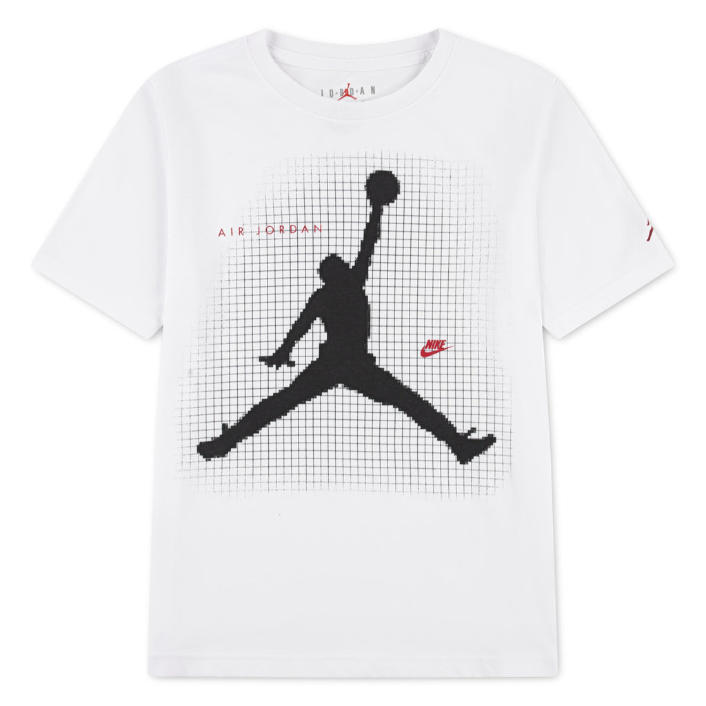 לילדים JUMPMAN GRID BLUR JORDAN חליפת WHITE / 4XY