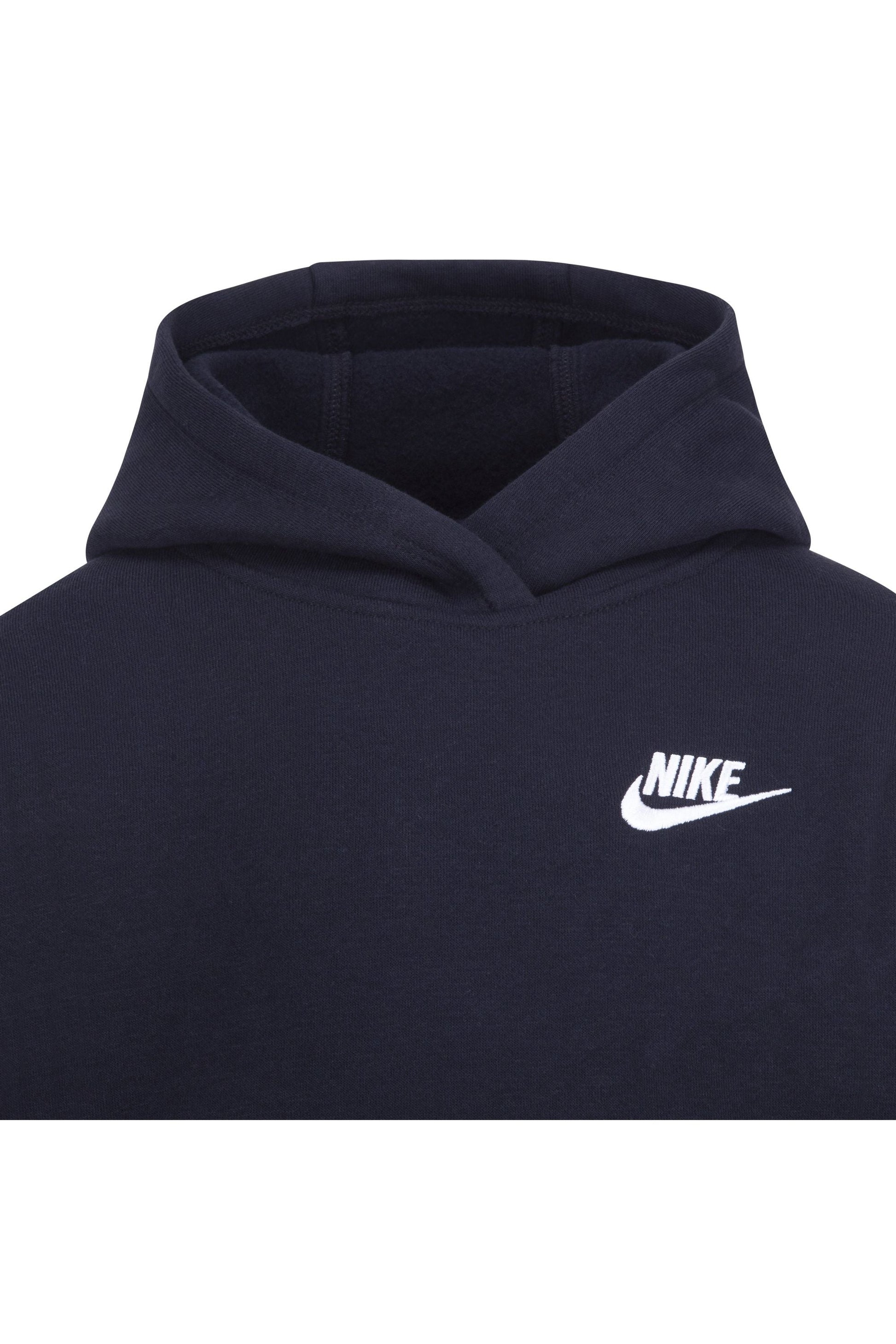 חליפת טרנינג NIKE לוגו סווש לבן קטן לילדים BLACK / 4XY