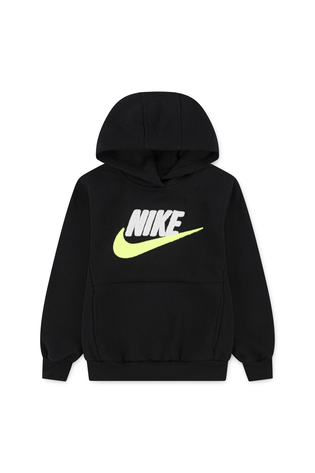 חליפת טרנינג NIKE קפוצ'ון הדפס לוגו וסווש לילדים BLACK / 4XY