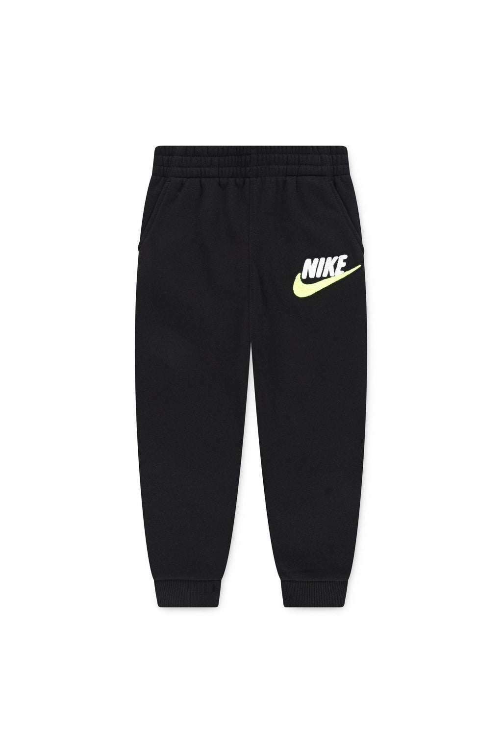 חליפת טרנינג NIKE קפוצ'ון הדפס לוגו וסווש לילדים BLACK / 4XY