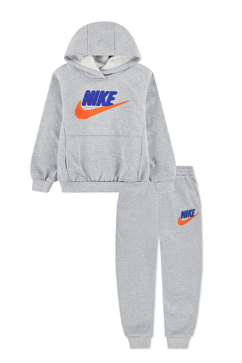 חליפת טרנינג NIKE קפוצ'ון הדפס לוגו וסווש לילדים