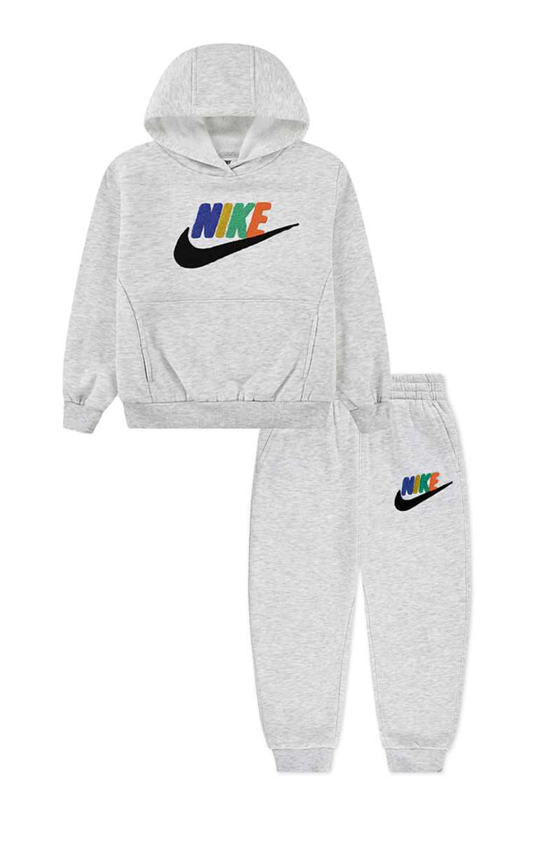 חליפת טרנינג NIKE קפוצ'ון הדפס לוגו וסווש לילדים