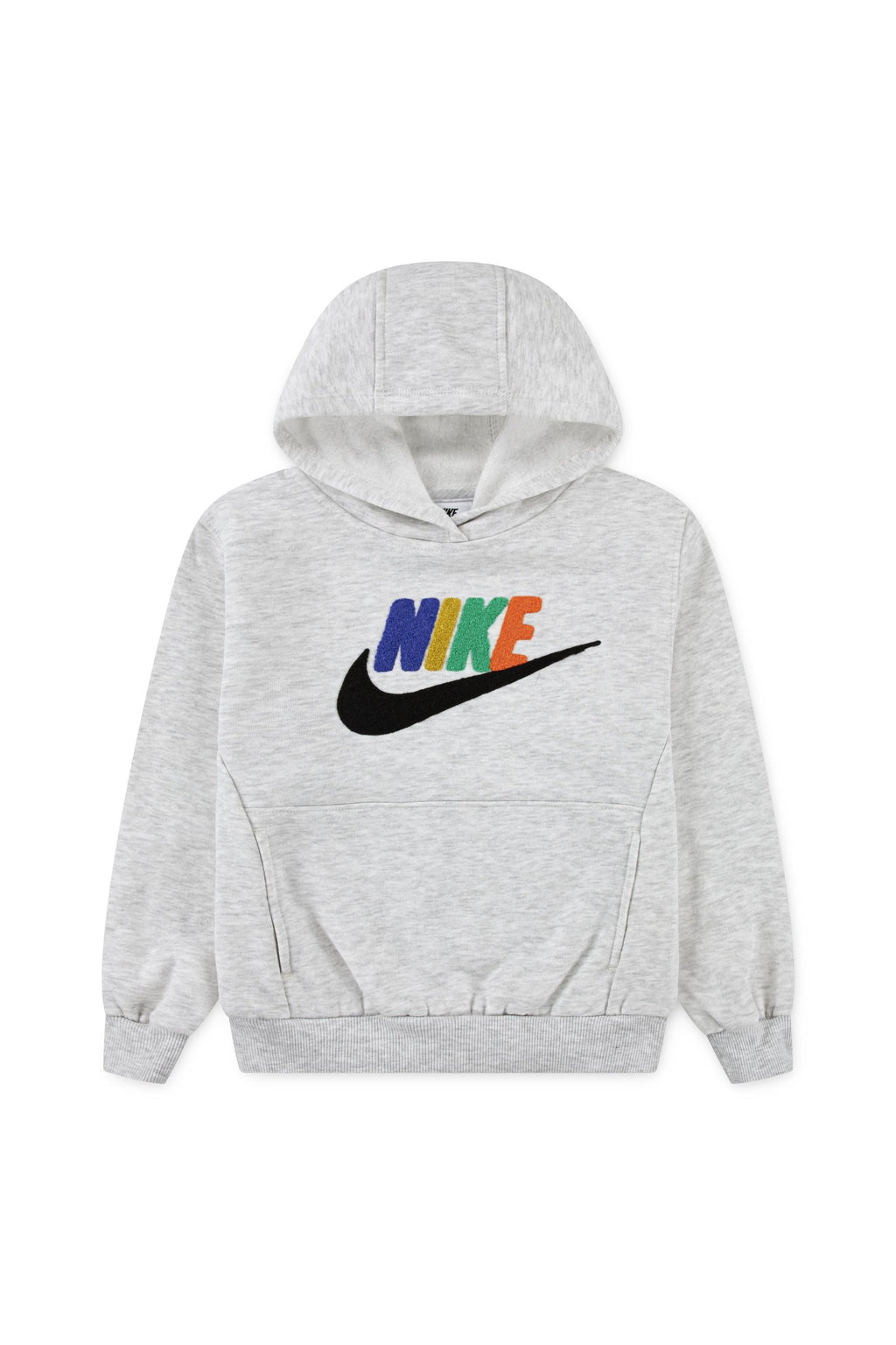 חליפת טרנינג NIKE קפוצ'ון הדפס לוגו וסווש לילדים BLACK / 4XY