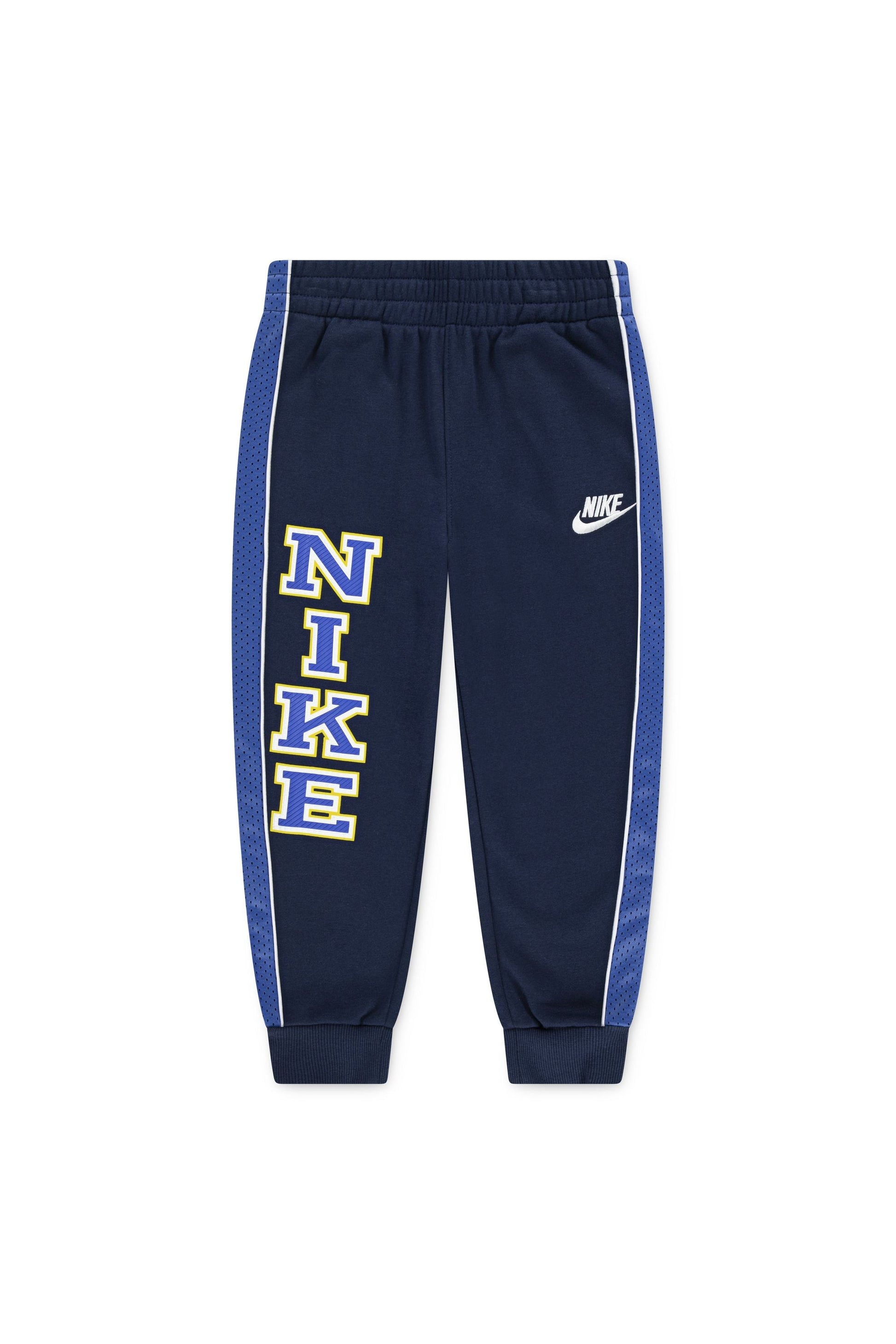 חליפת טרנינג NIKE לוגו סווש לבן לילדים BLUE / 4XY