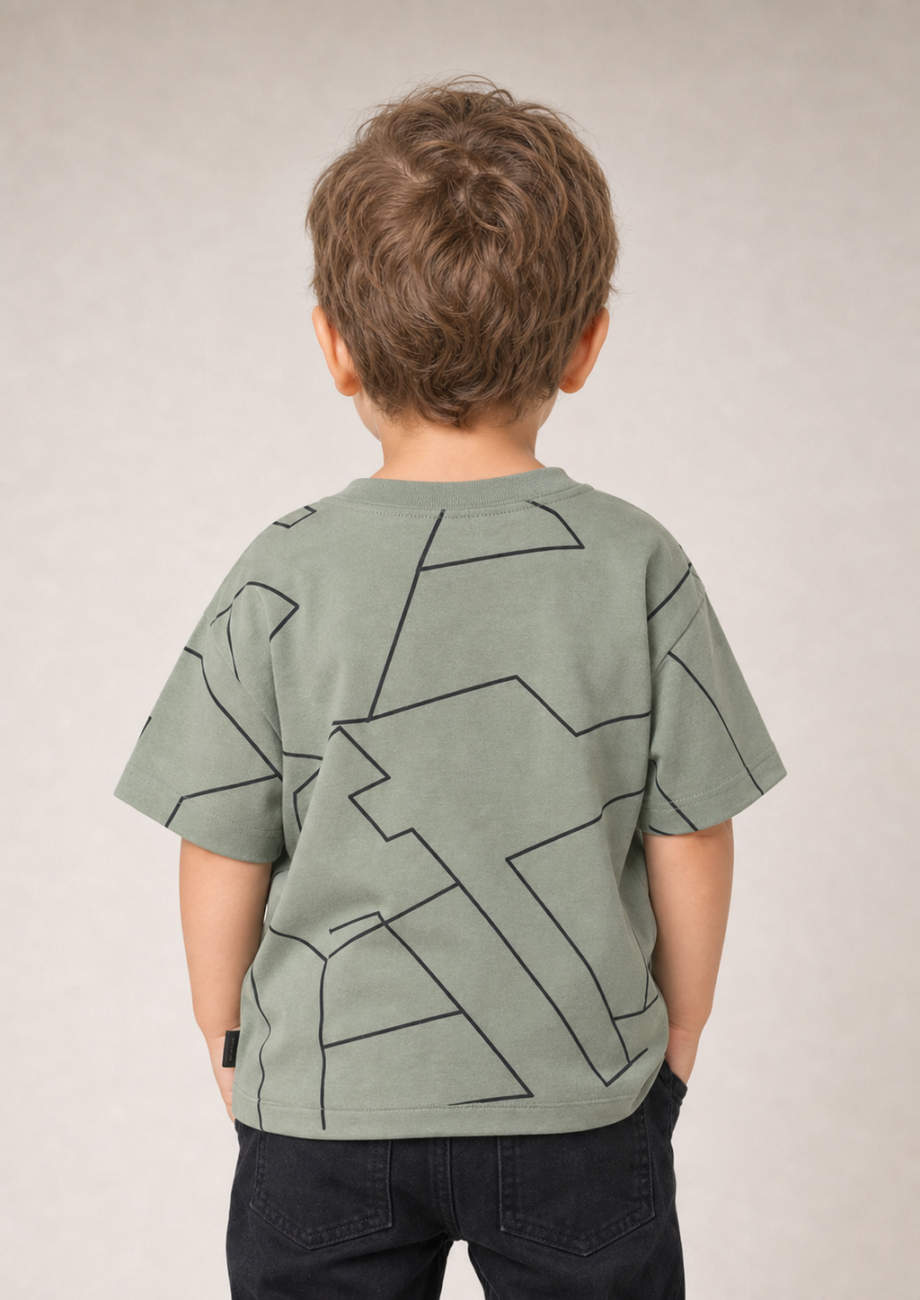 Replay toddler sage graphic tee back