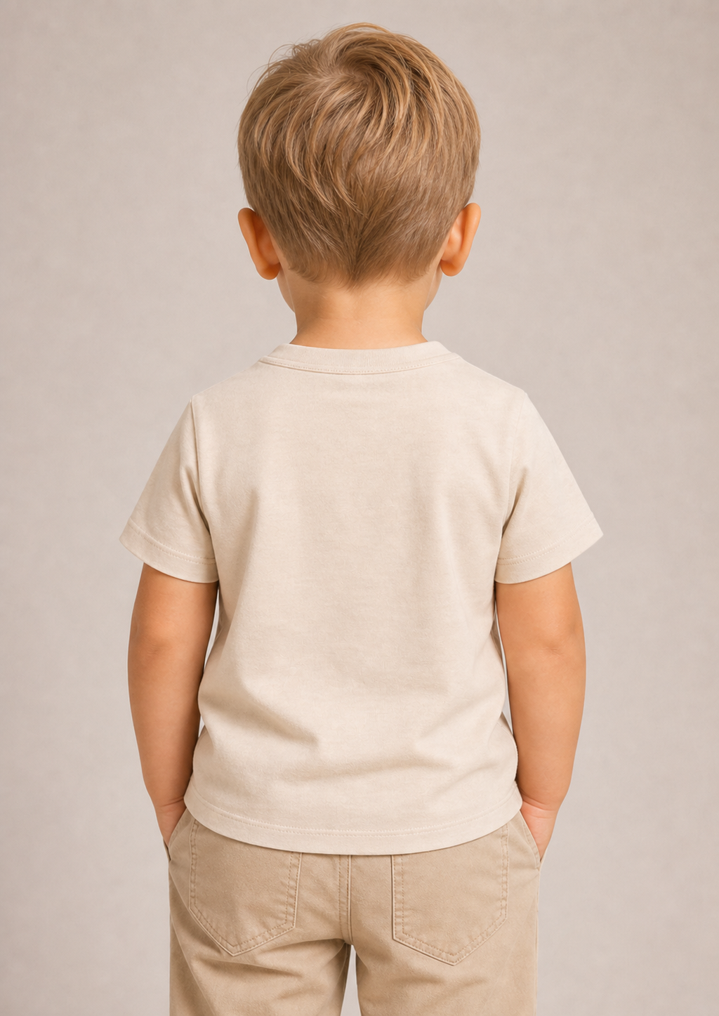 Replay toddler beige basic tee back