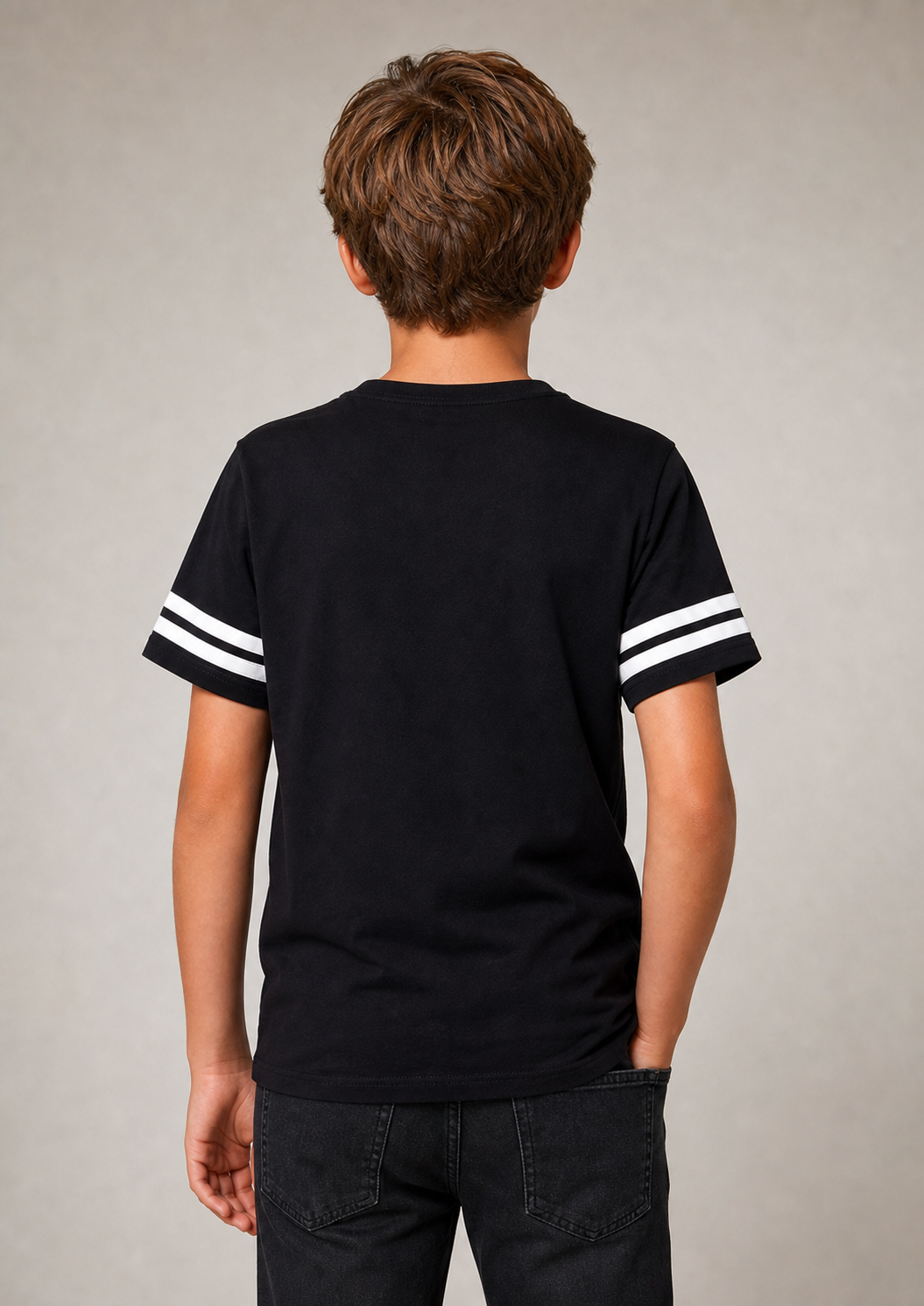 Replay boys stripe sleeve tee back