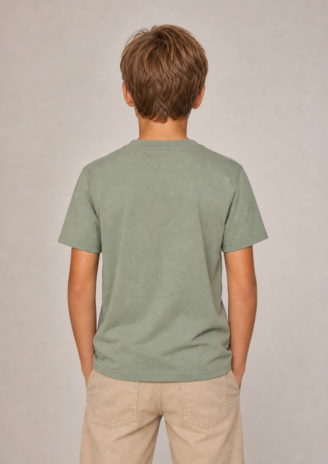 Replay boys sage monogram tee back