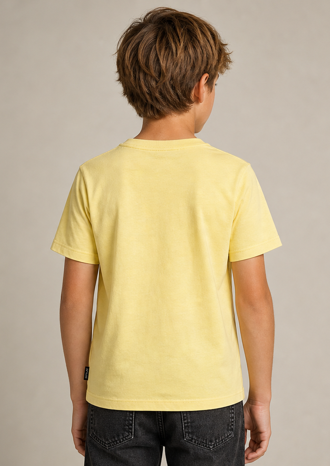 REPLAY boys yellow tee back