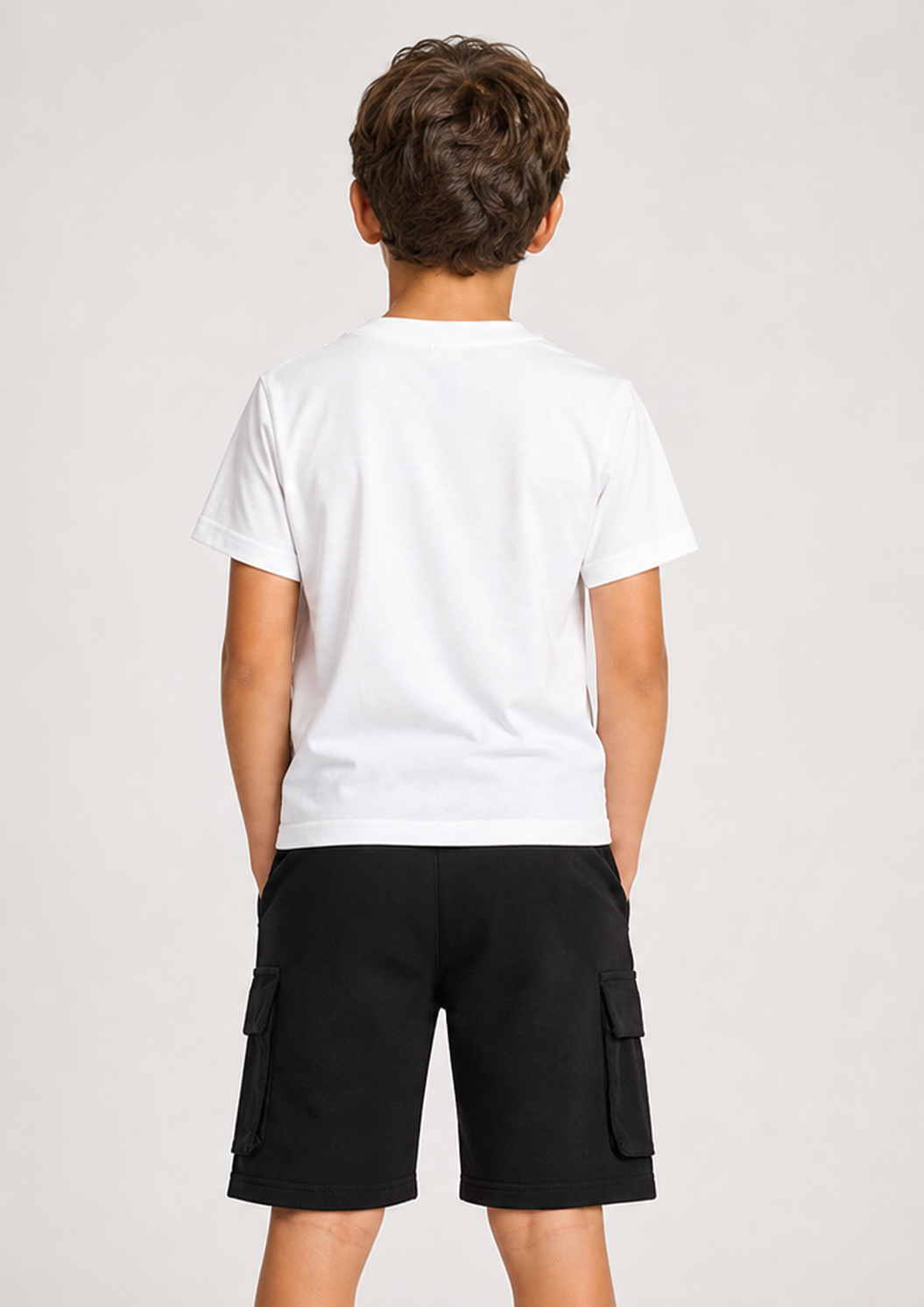REPLAY boys white black cargo set back