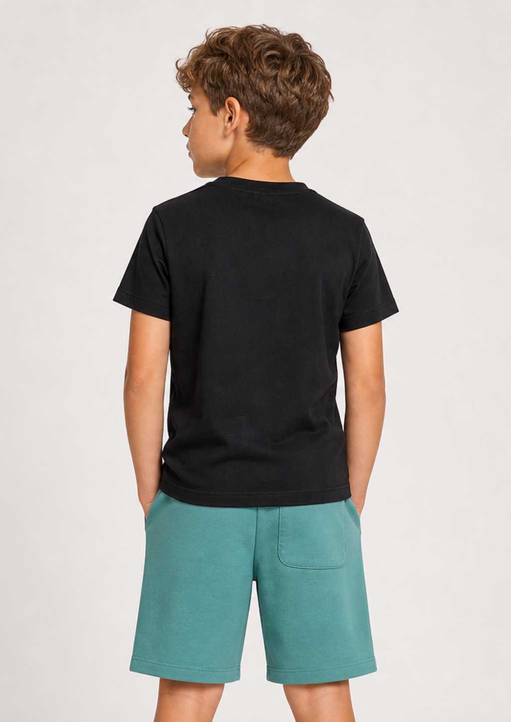 REPLAY boys black teal set back