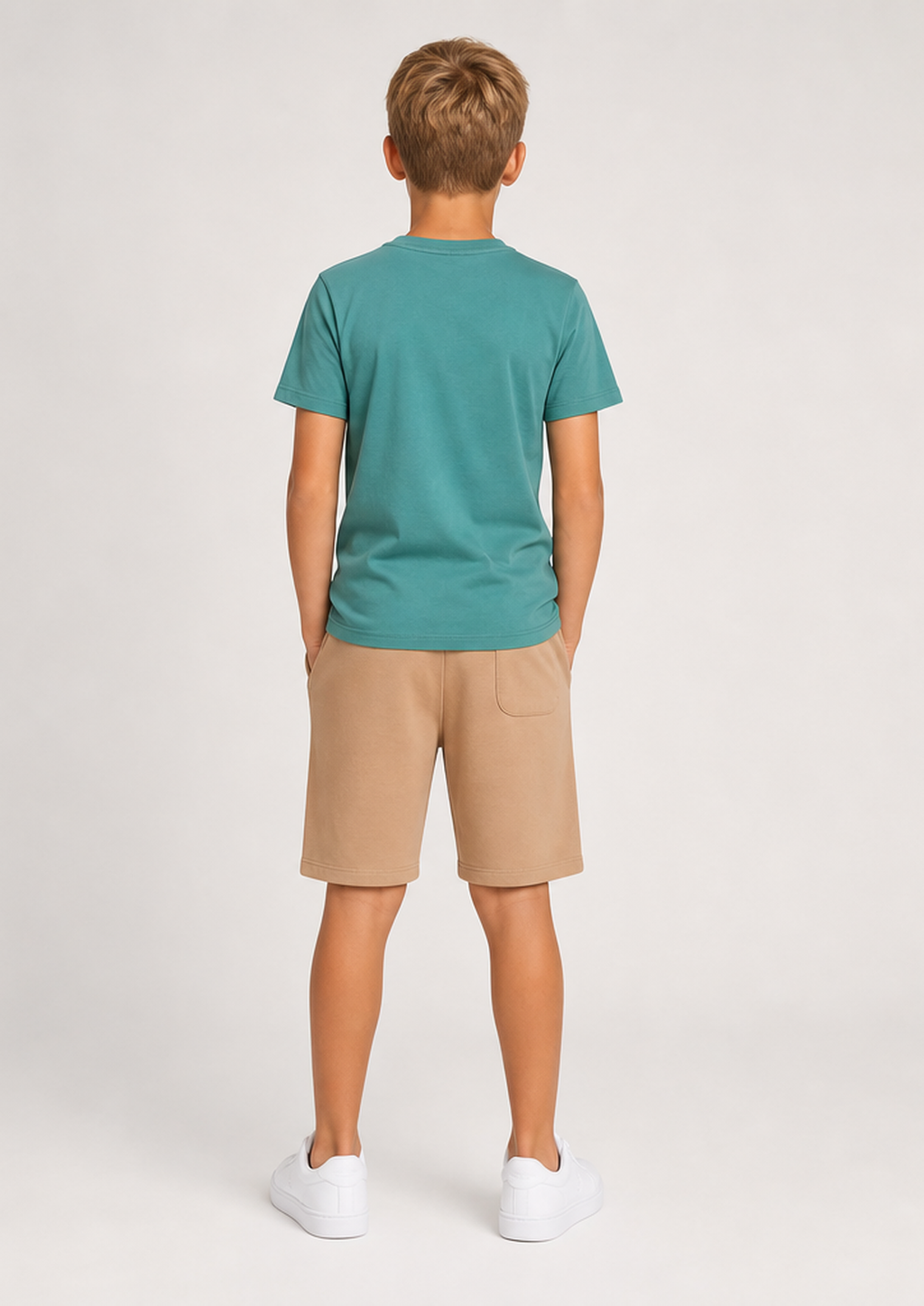 REPLAY boys teal camel set back