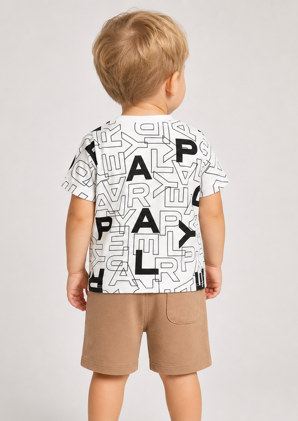 REPLAY baby boys all over camel set back