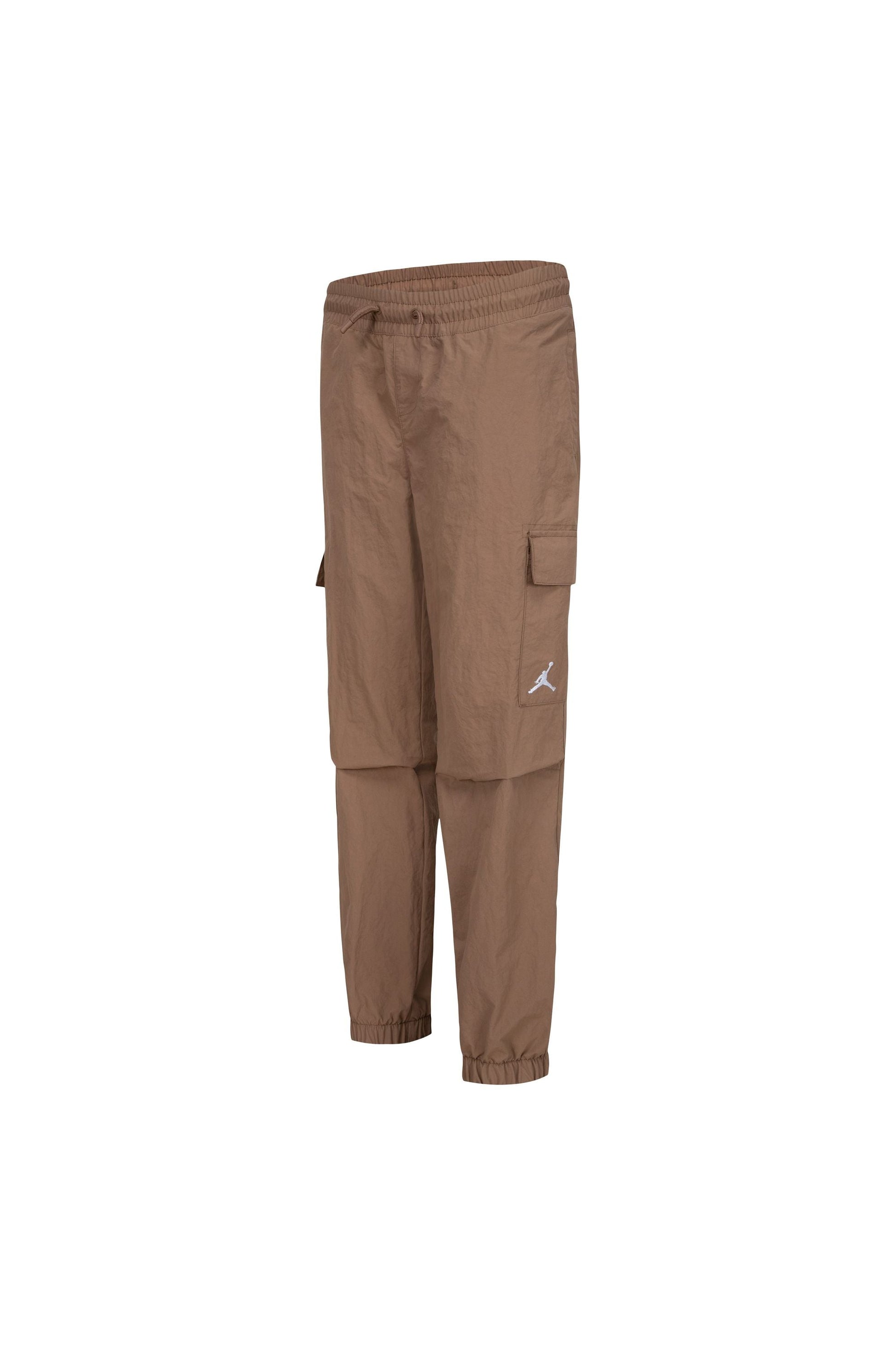 מכנסי דגמ"ח JORDEN כיסים צדדיים ולוגו Jumpman לילדים BEIGE / 12-13Y