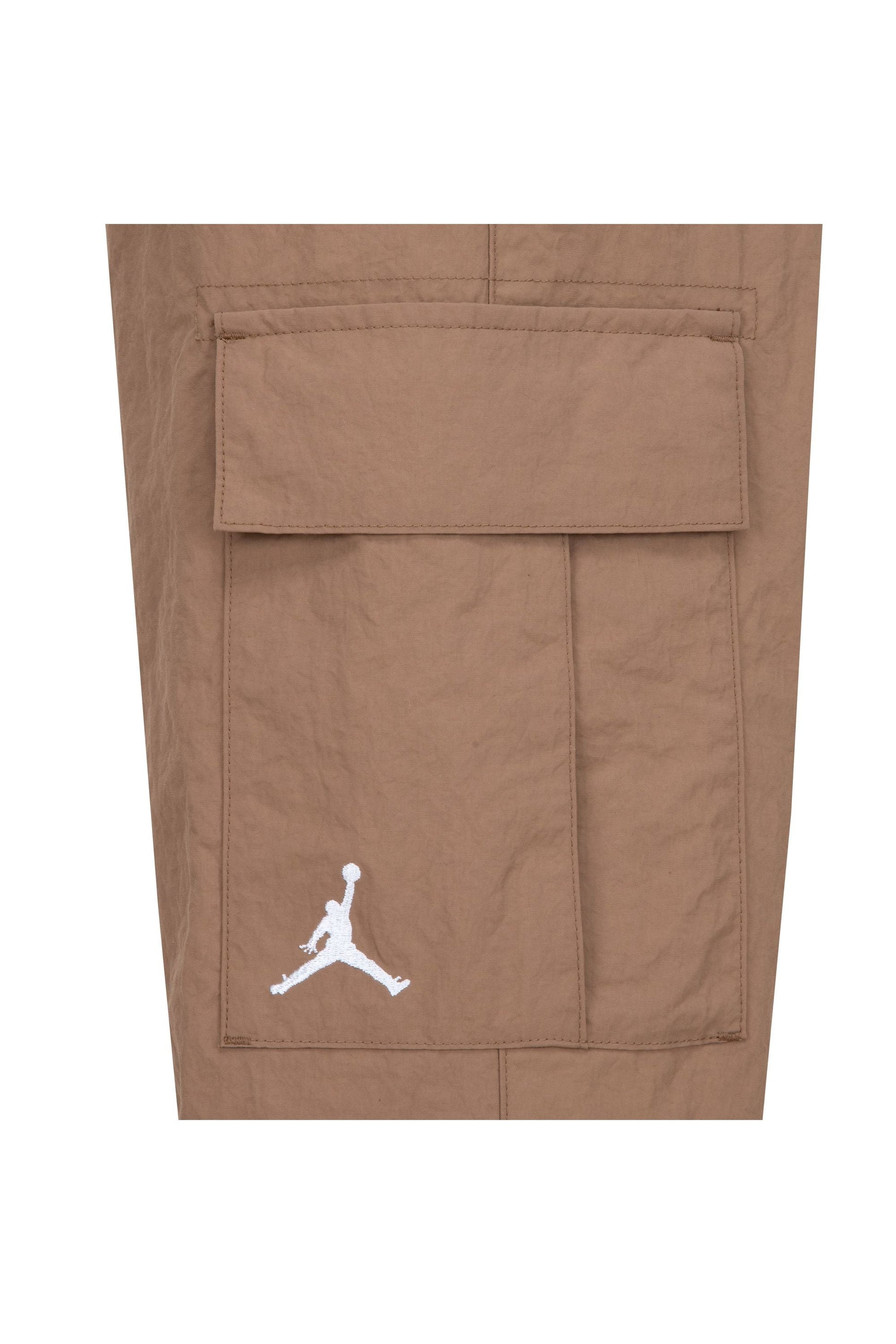 מכנסי דגמ"ח JORDEN כיסים צדדיים ולוגו Jumpman לילדים BEIGE / 12-13Y