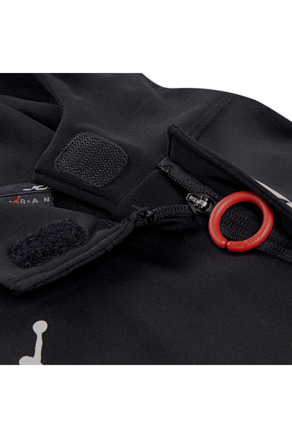 חליפת טרנינג JORDAN קפוצ’ון לוגו ג’אמפמן לבן באמצע לילדים BLACK / 12-13Y