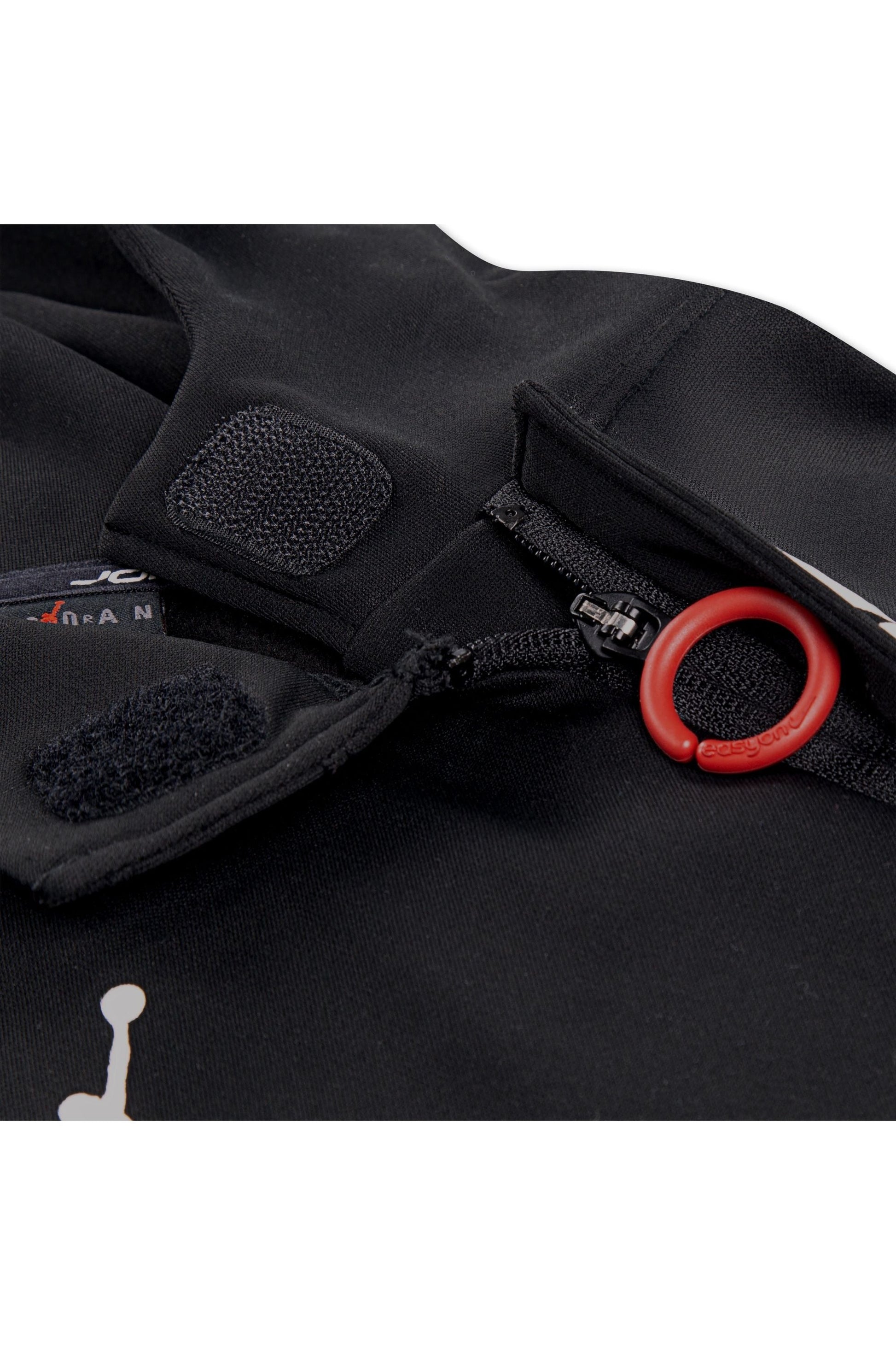 חליפת טרנינג JORDAN קפוצ’ון לוגו ג’אמפמן לבן באמצע לילדים BLACK / 12-13Y